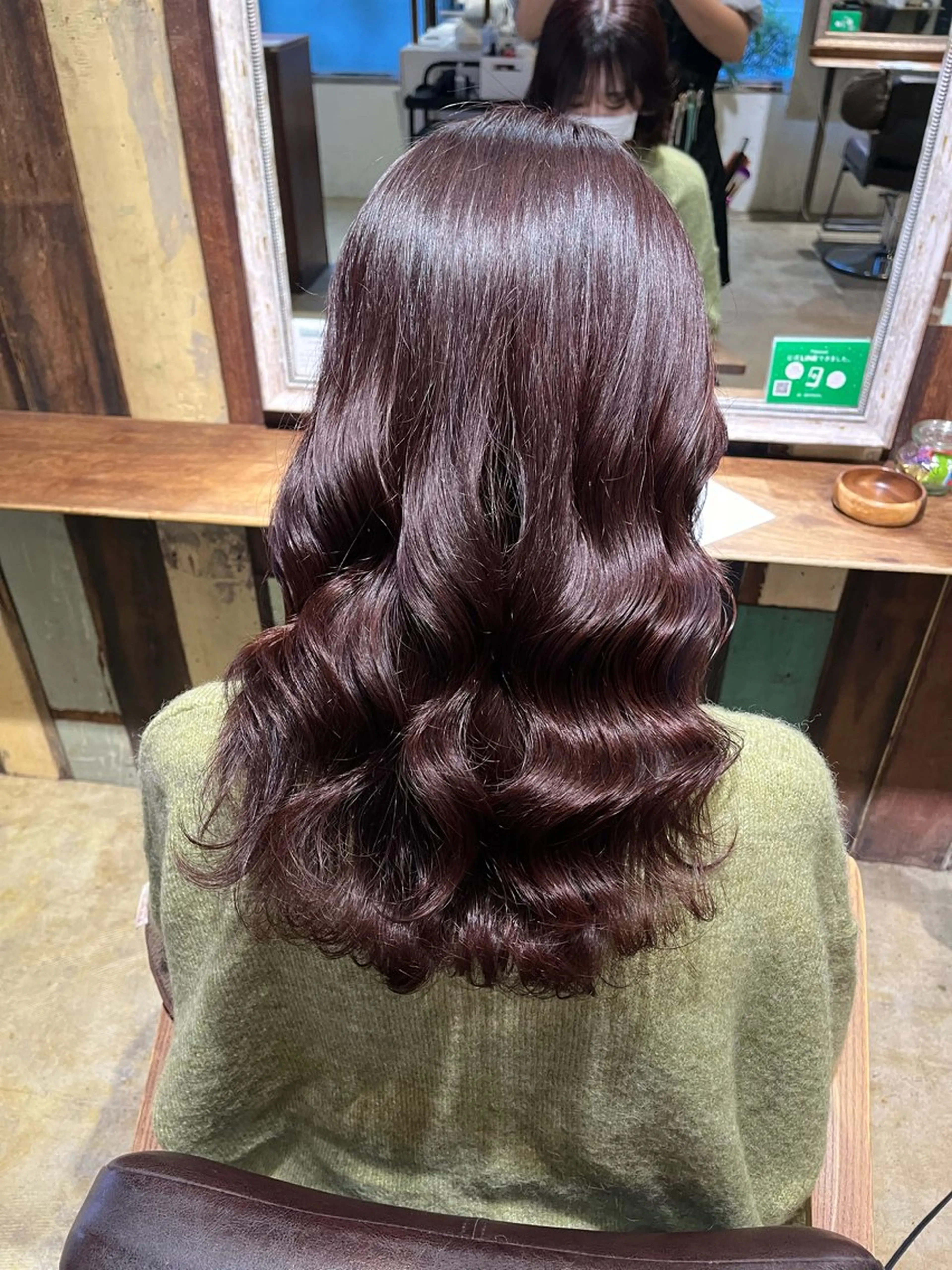 カラー カット ヘアカラー トリートメント えんぐちとも／透明感 カラー／博多ボブのヘアスタイル