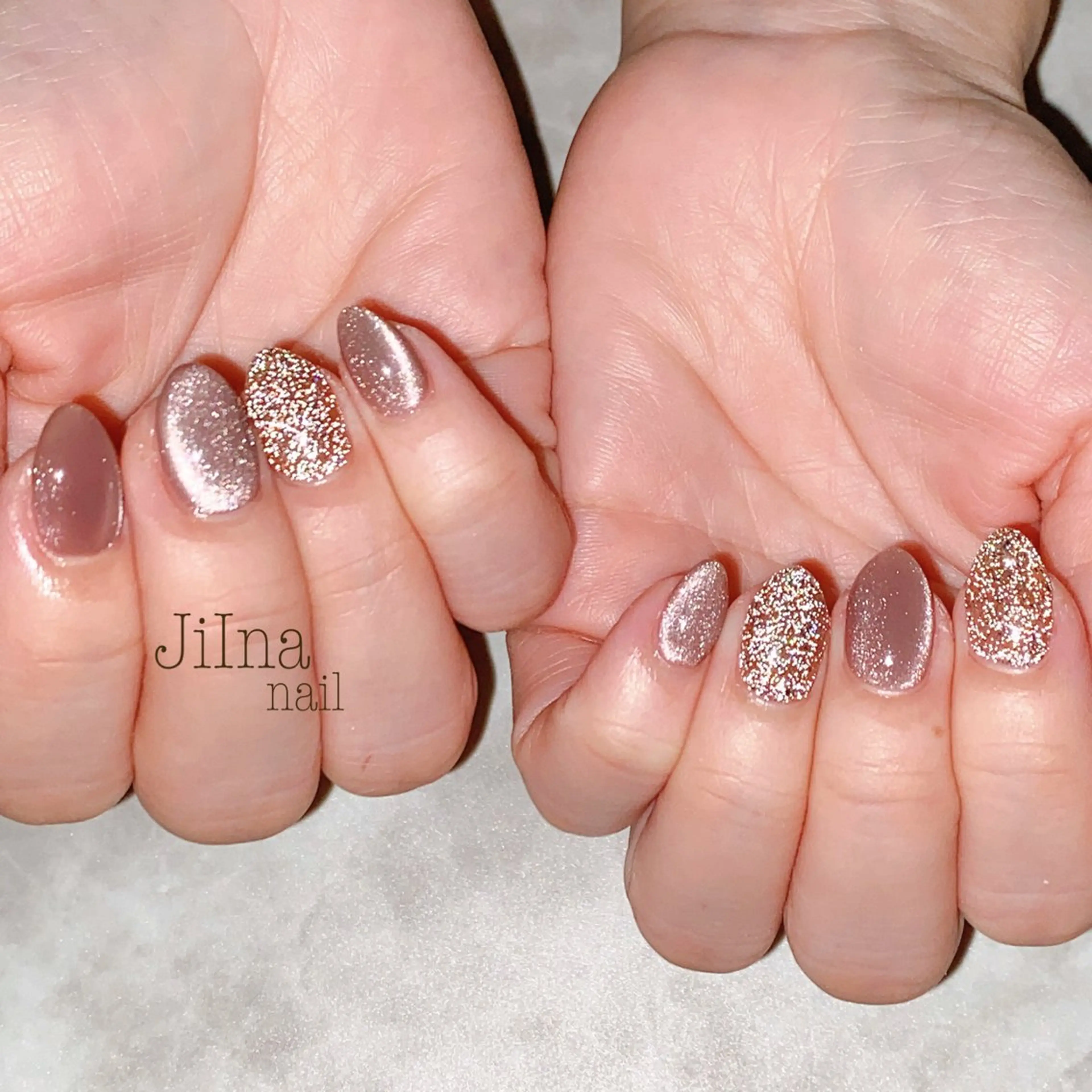 ネイル フラッシュネイル マグネットネイル JiIna nailのネイルデザイン