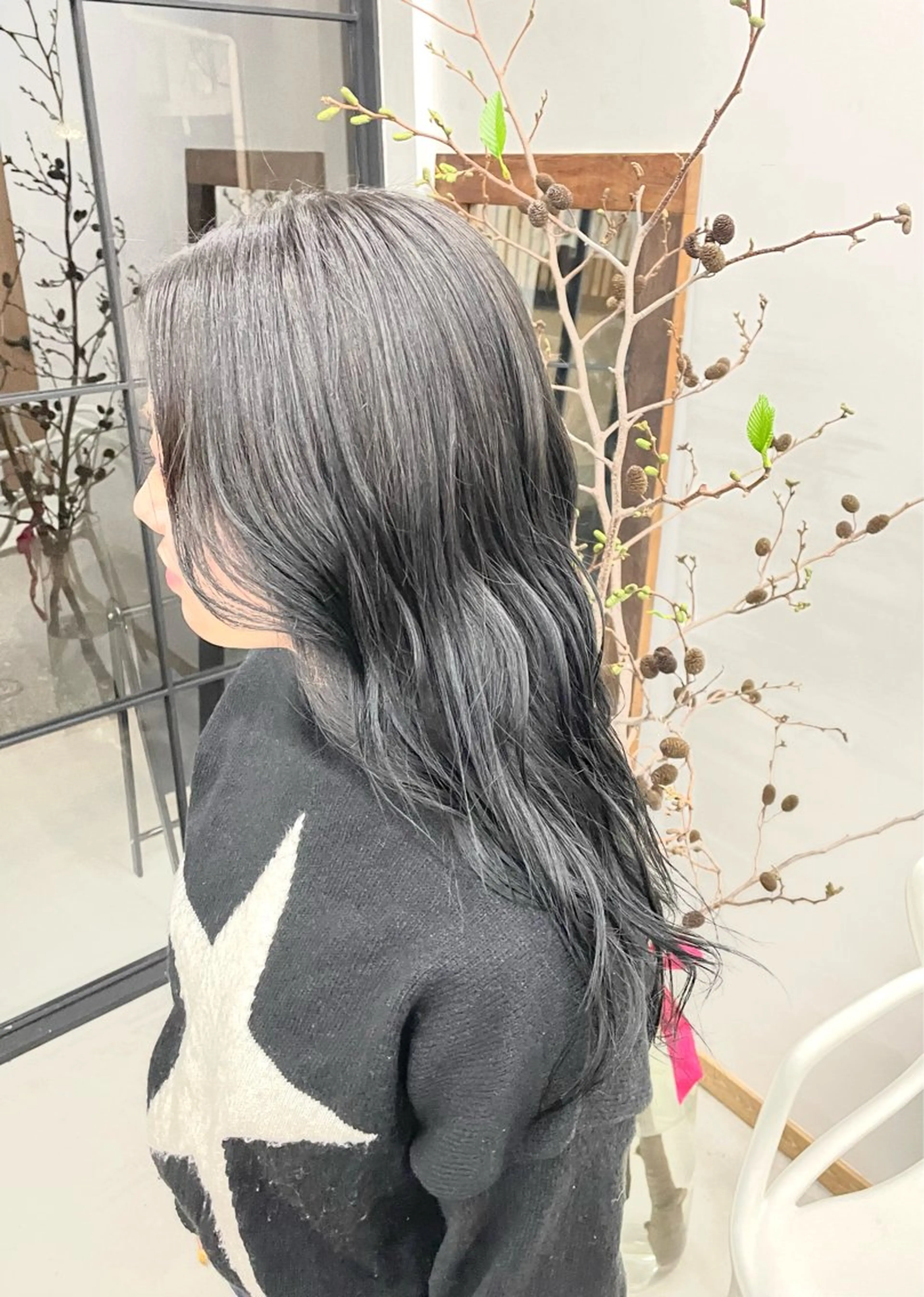 ロング カラー 透明感カラー グレージュ イルミナカラー カット ヘアカラー トリートメント 慎太朗/メンズカット /メンズパーマのヘアスタイル