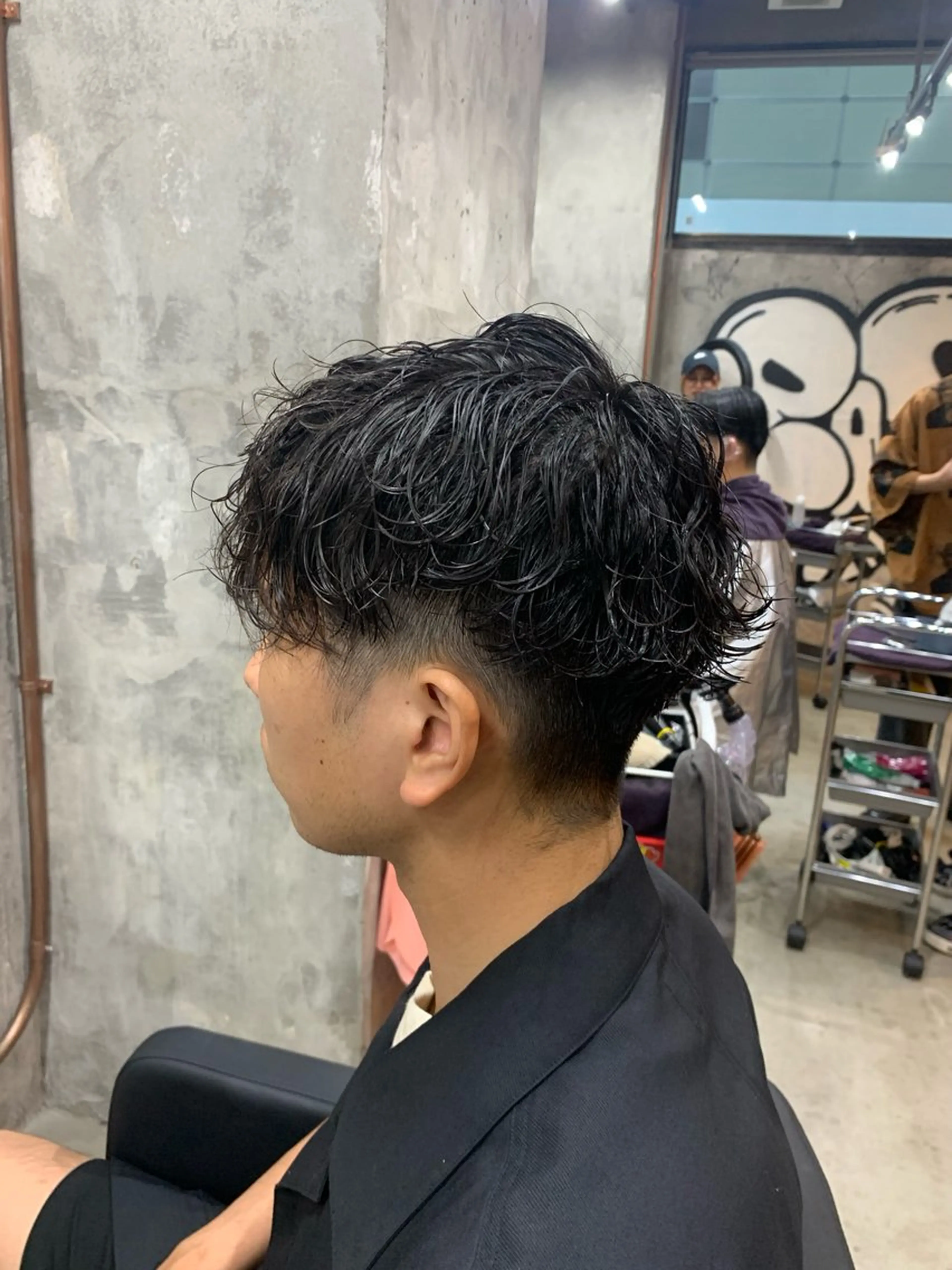 パーマ メンズ マッシュ メンズパーマ ツイストスパイラルパーマ スパイラルパーマ カット パーマ ⚡️メンズパーマ特化 mens支持◎/忠地のヘアスタイル