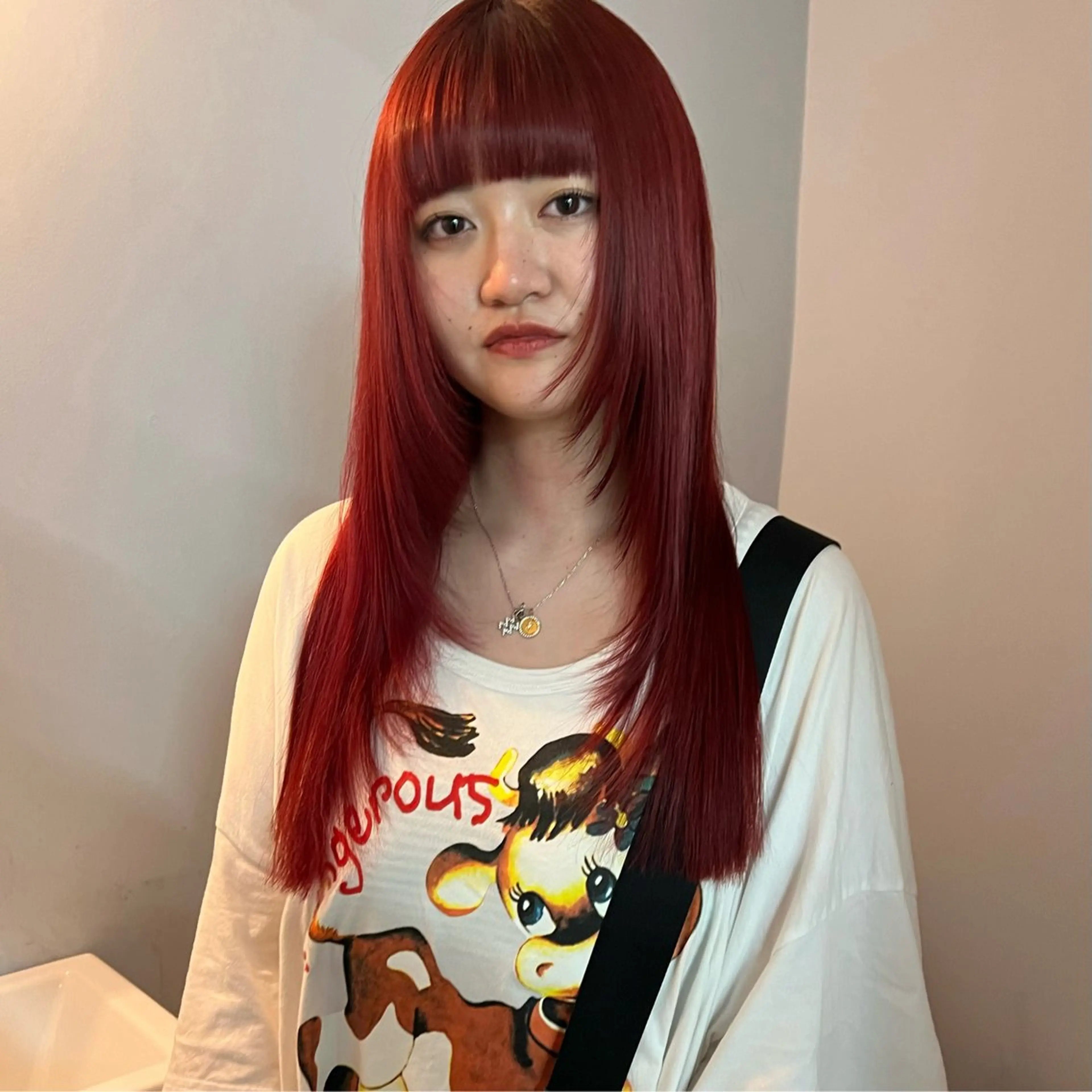 ロング カット ヘアカラー トリートメント 舟橋耀/ブリーチカラ ー/レイヤーカットのヘアスタイル