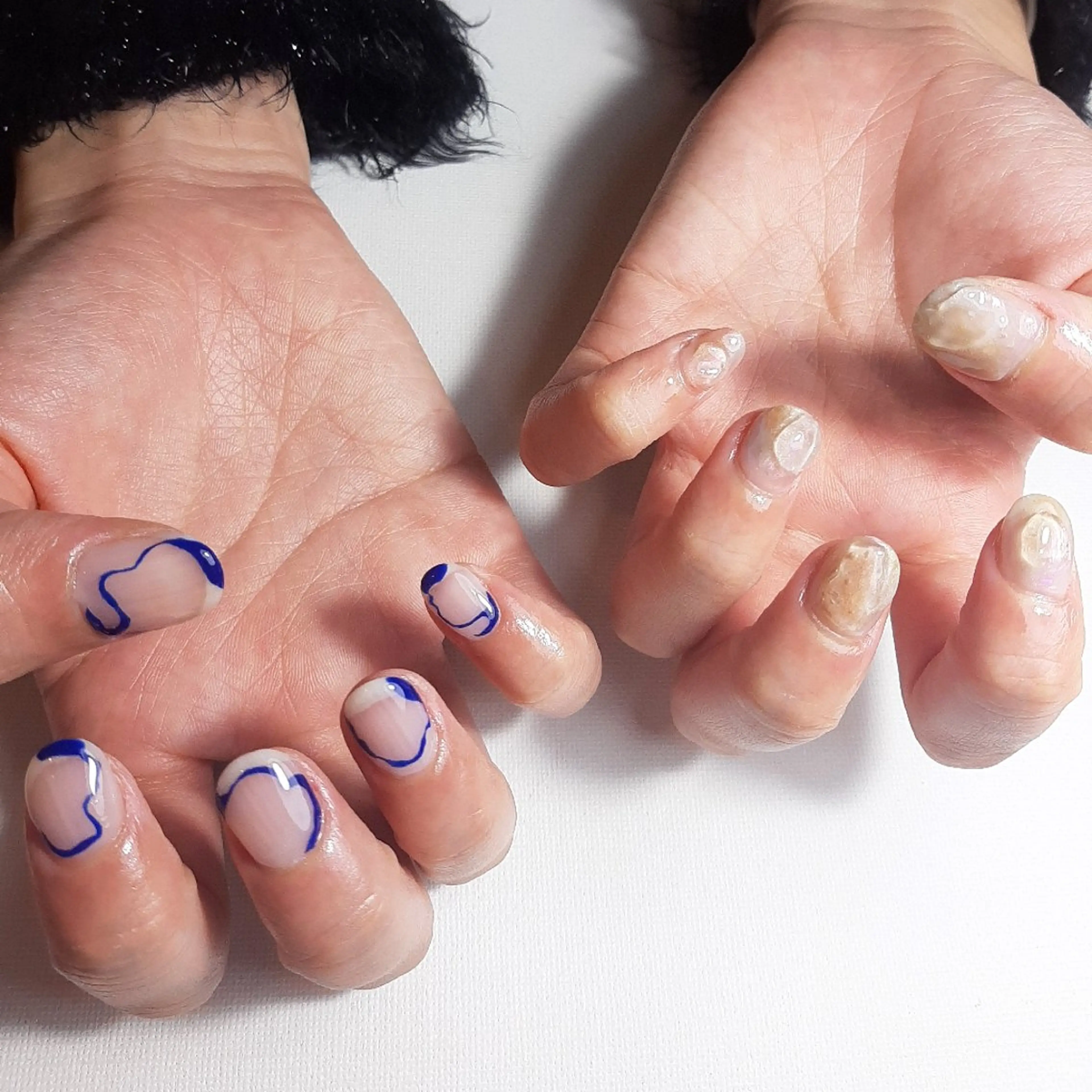 ネイル ジェルネイル 持ち込み ニュアンスネイル ショートネイル nanakonail /持込みデザイン専門のネイルデザイン