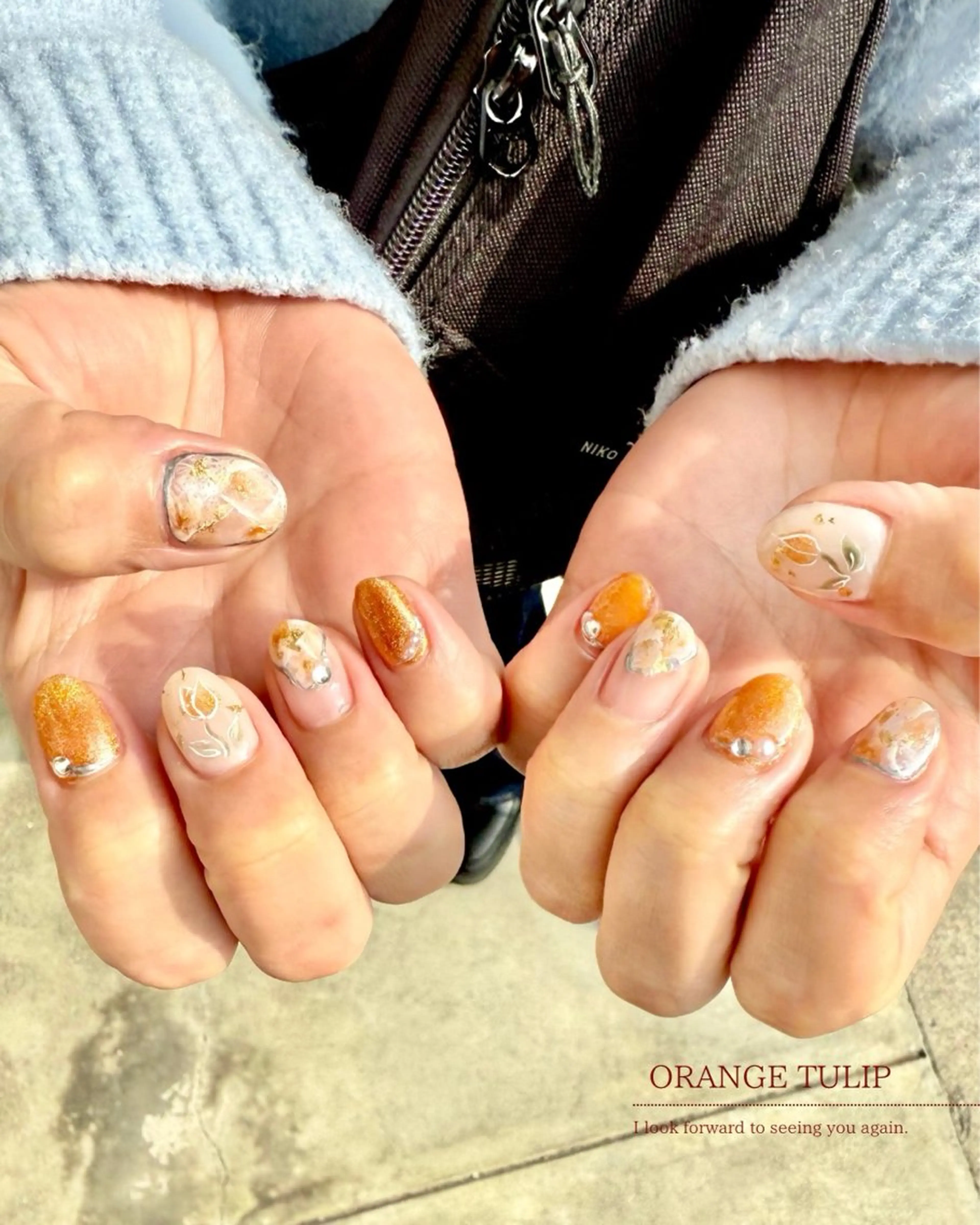 ネイル アートネイル フラワーネイル ジェルネイル マグネットネイル 大理石ネイル(マーブル) Seemly 千田町店所属・フラワーパラジェル 🌸シームリーエミのネイルデザイン