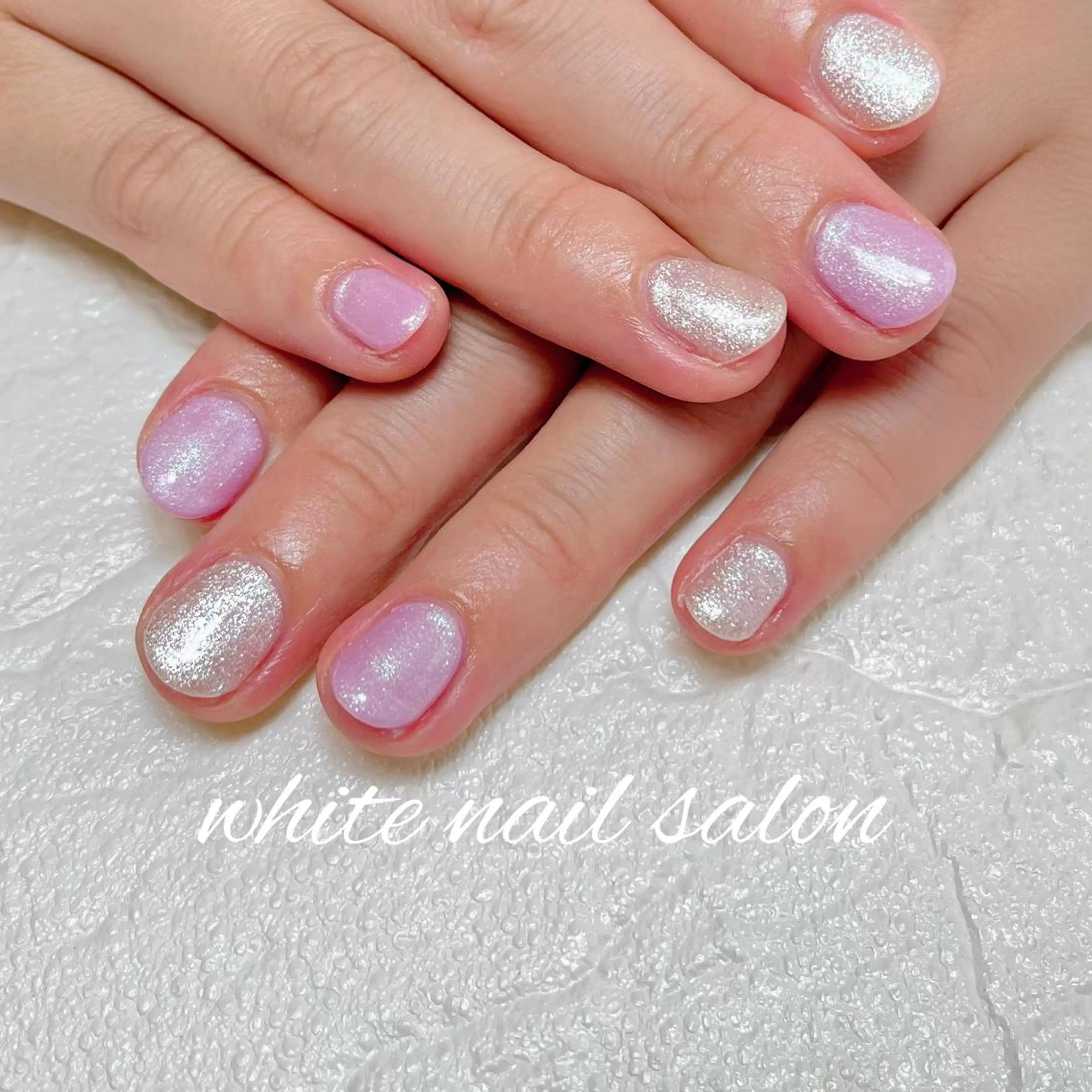 ネイル フットネイル ジェルネイル ハードジェル ラメ(グリッター) 持ち込み ハンドネイル white nail salonのネイルデザイン