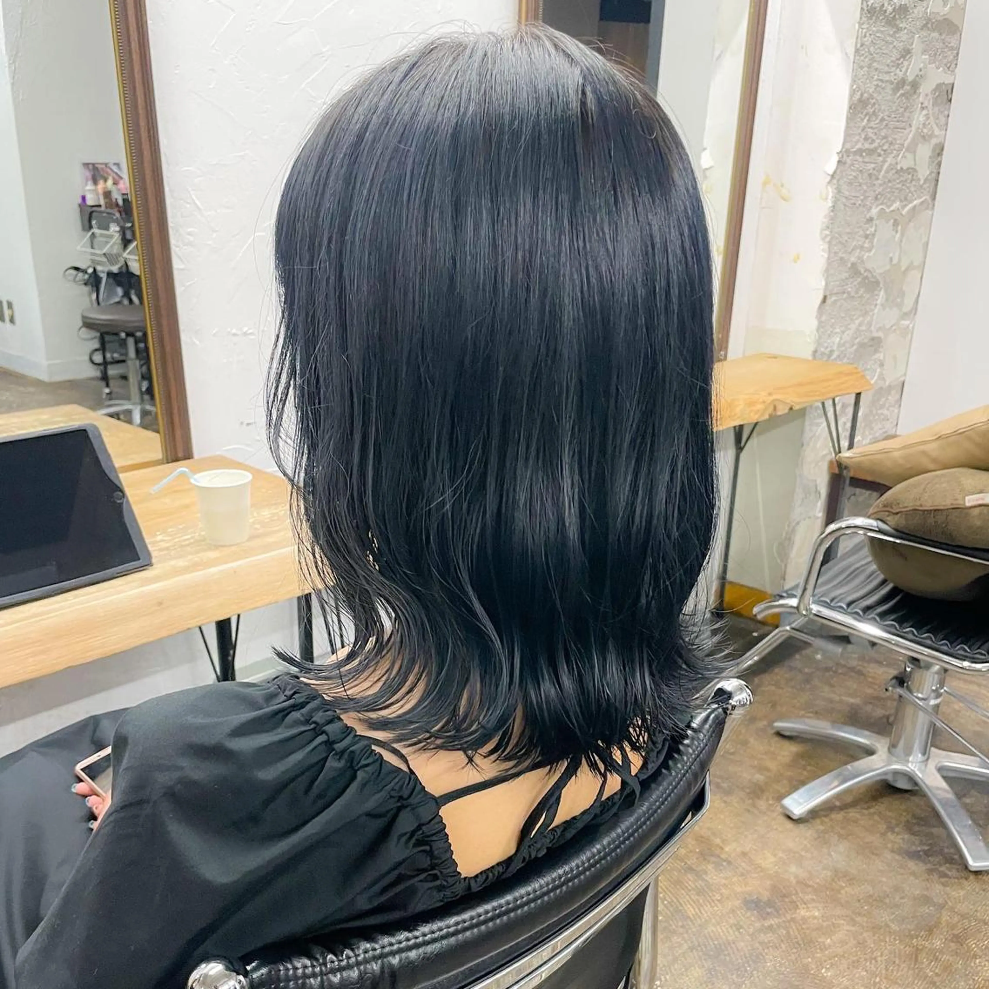セミロング カラー メンズパーマ メンズ特化ryoのヘアスタイル
