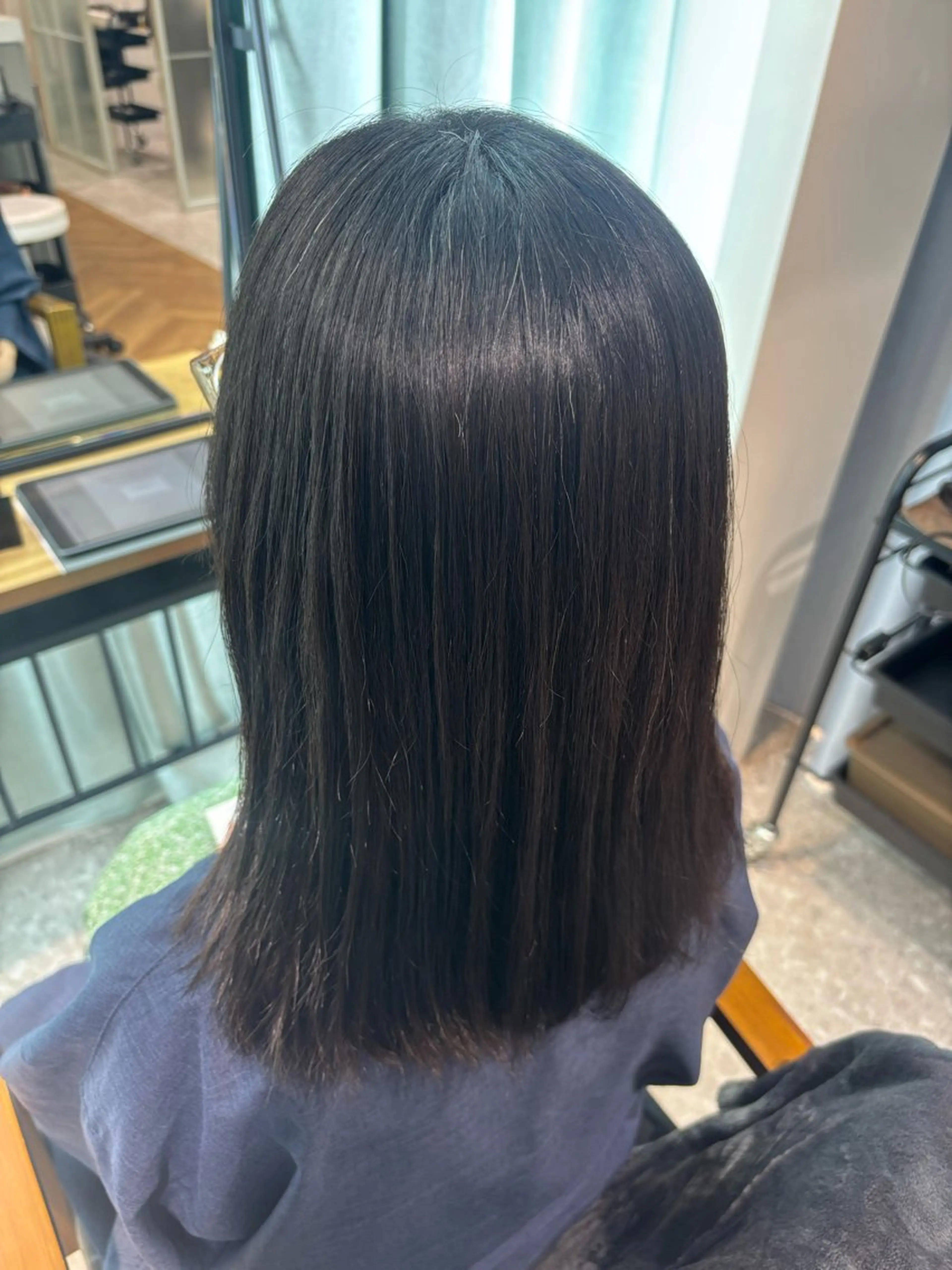 ミディアム 🌱大森柚紀🐇 縮毛矯正モデル募集中のヘアスタイル