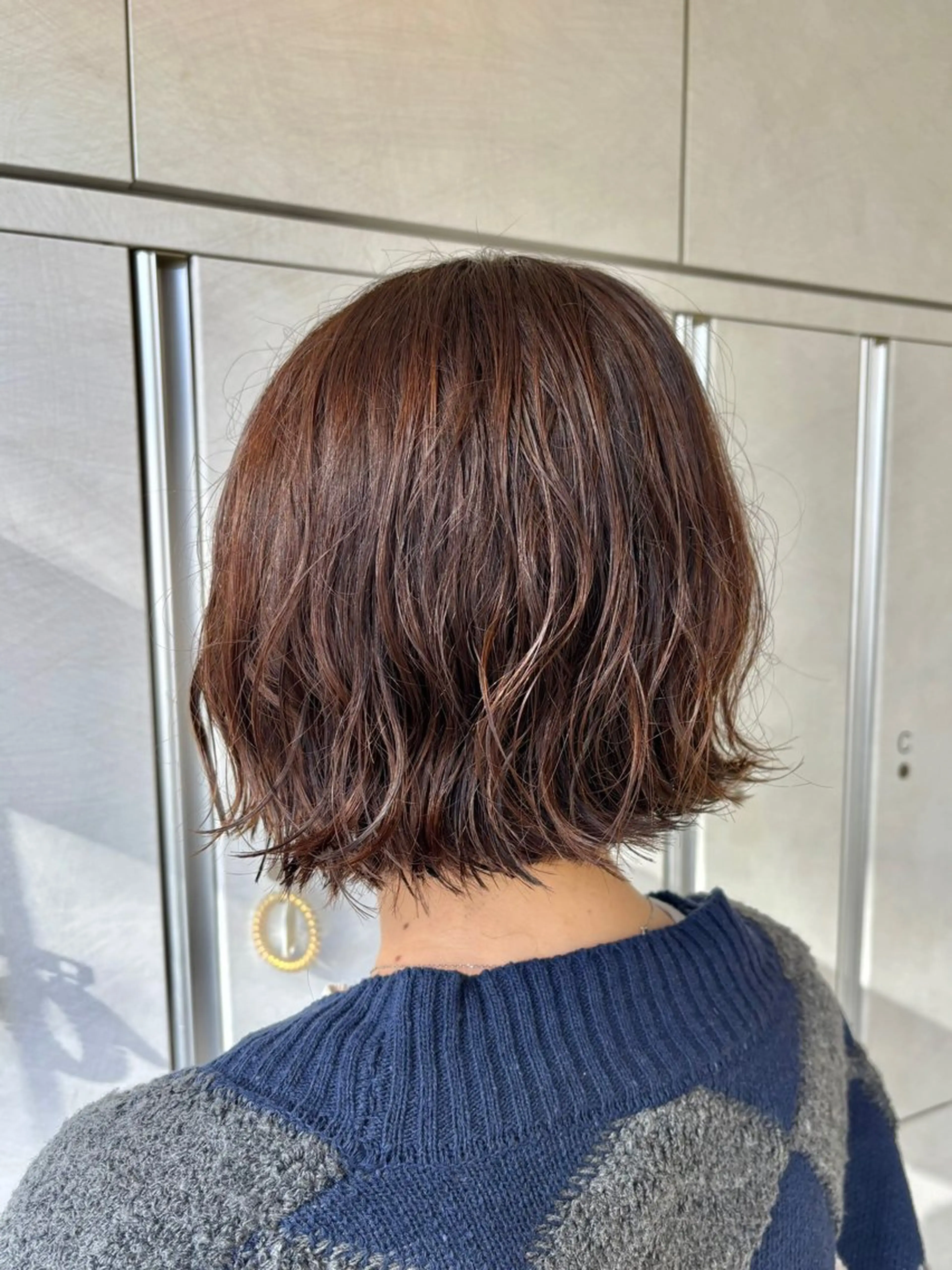 ミディアム パーマ カット トリートメント ボブ/レイヤー/暖色 カラー/dai🌿のヘアスタイル