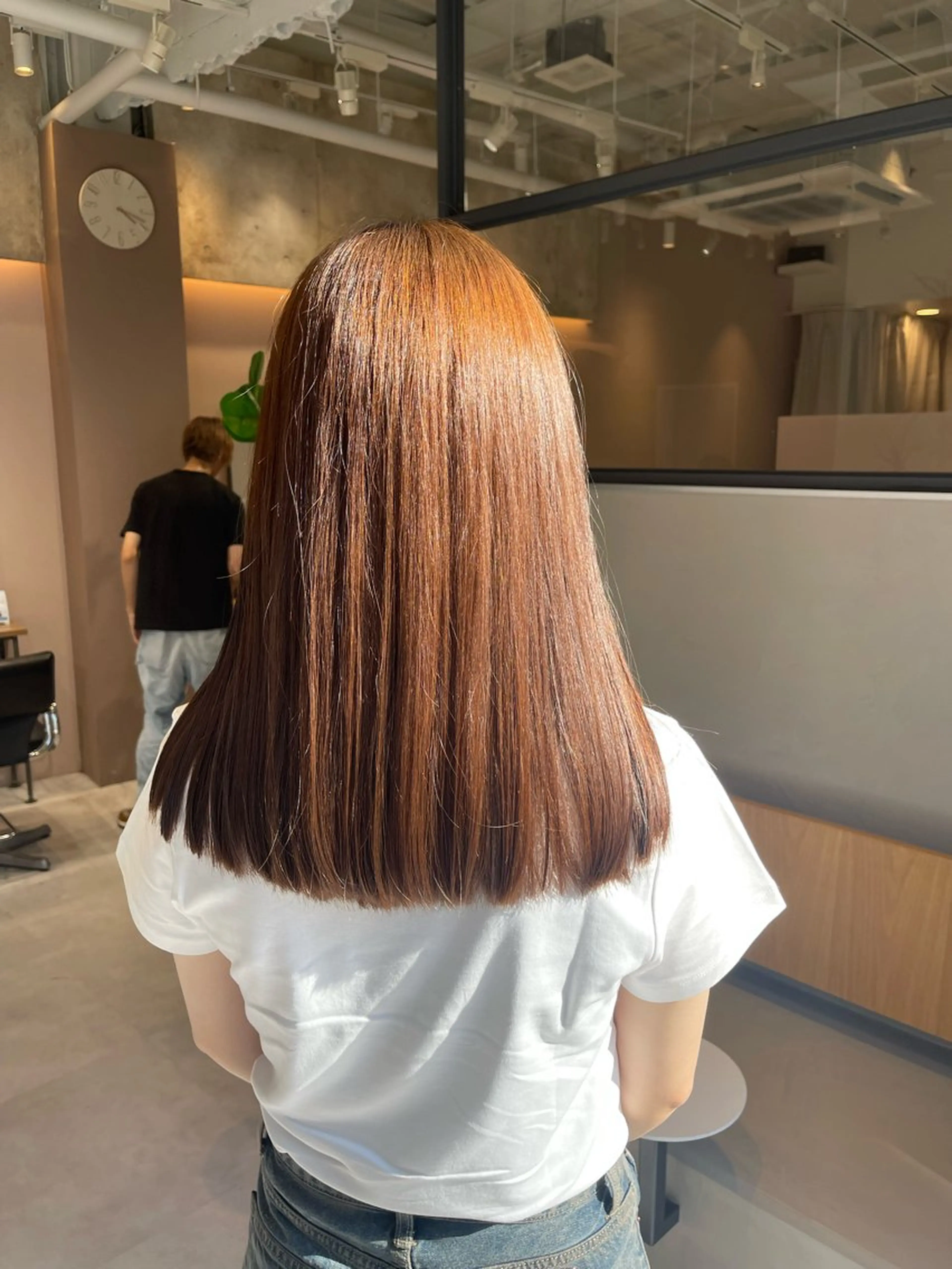 ロング カット 縮毛矯正 トリートメント Le rond所属・透明感艶カラー 城間晴人のヘアスタイル
