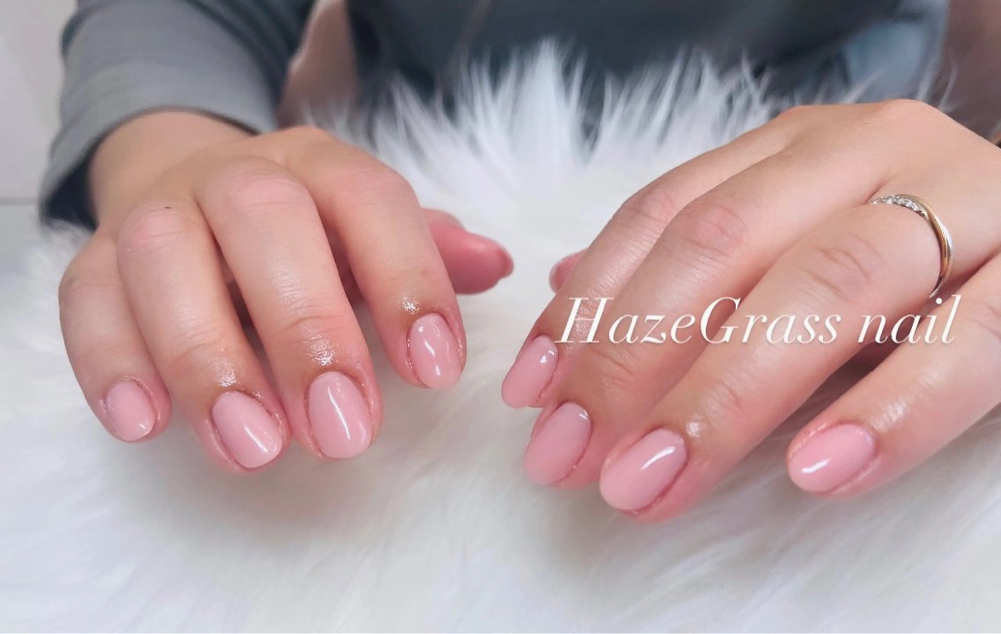 ネイル ピンク 春ネイル ハンドネイル HazeGrass NAILのネイルデザイン