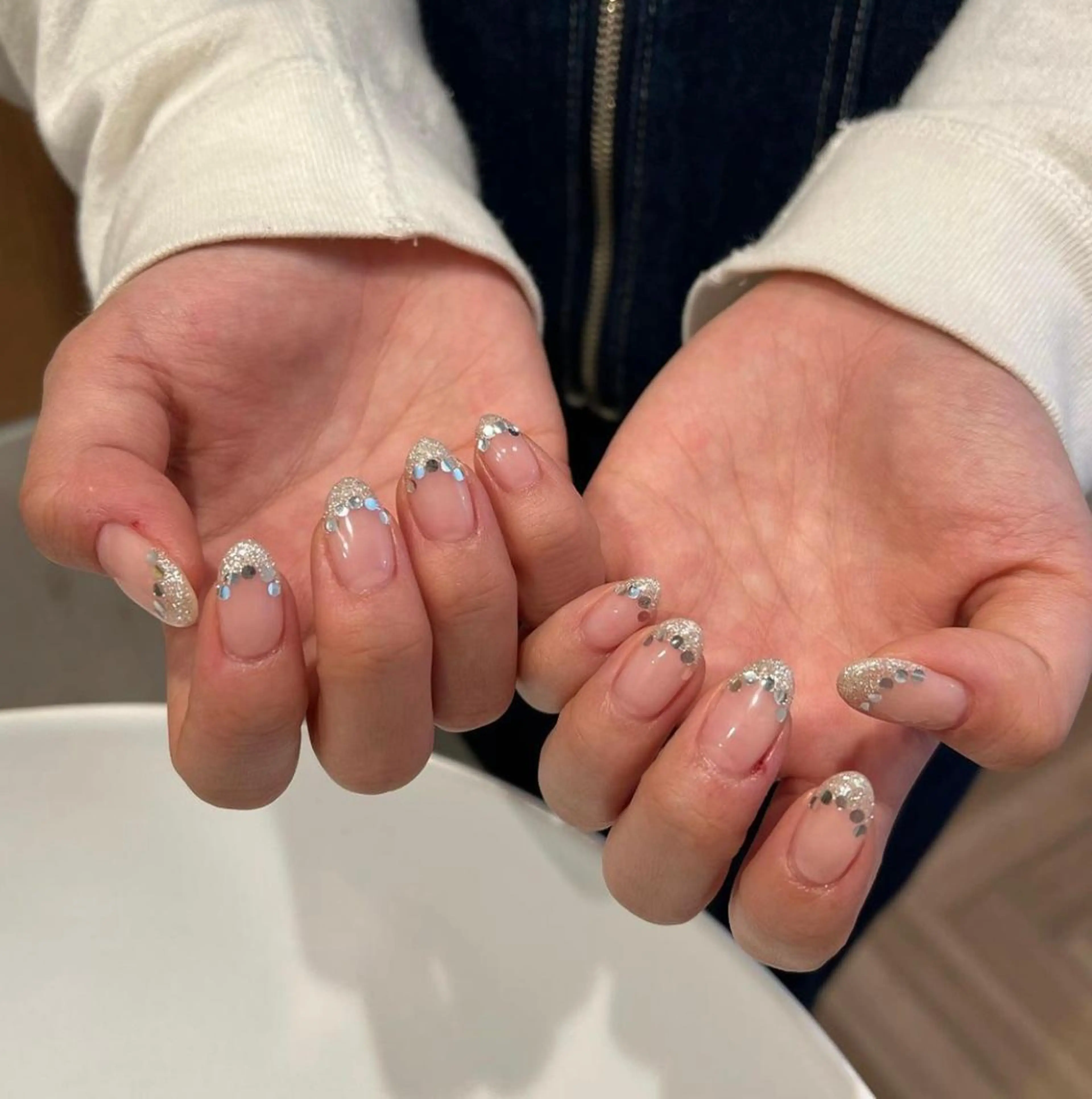 ネイル アイブロウ 眉カラー 眉毛ワックス脱毛 桜ネイル クリアネイル 長さ出し Moana Nail 長さだし専門店のネイルデザイン