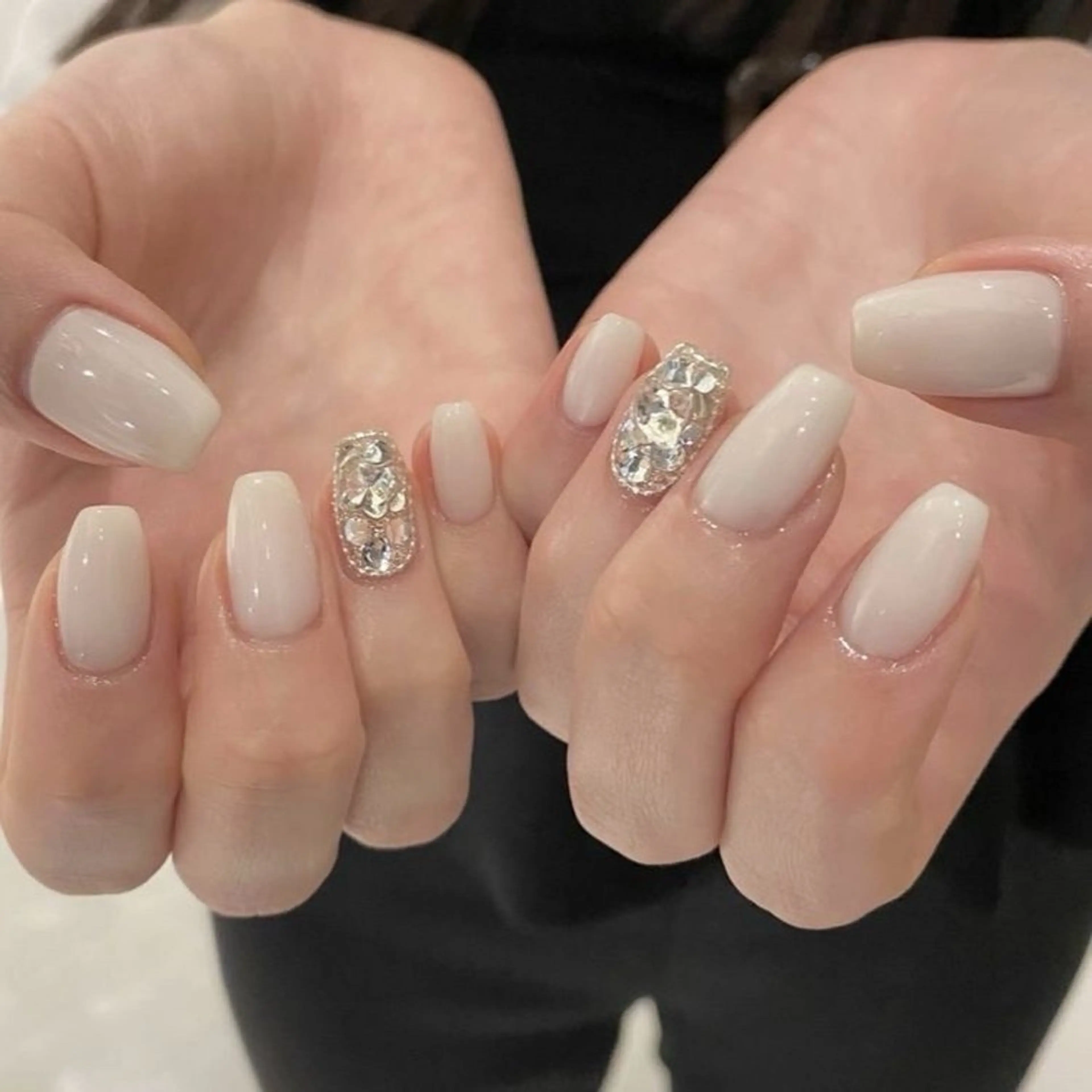 ネイル 長さ出し フレンチネイル グラデーション 卒業式 マグネットネイル ハンドネイル ハンドケア MIHANA NAILのネイルデザイン