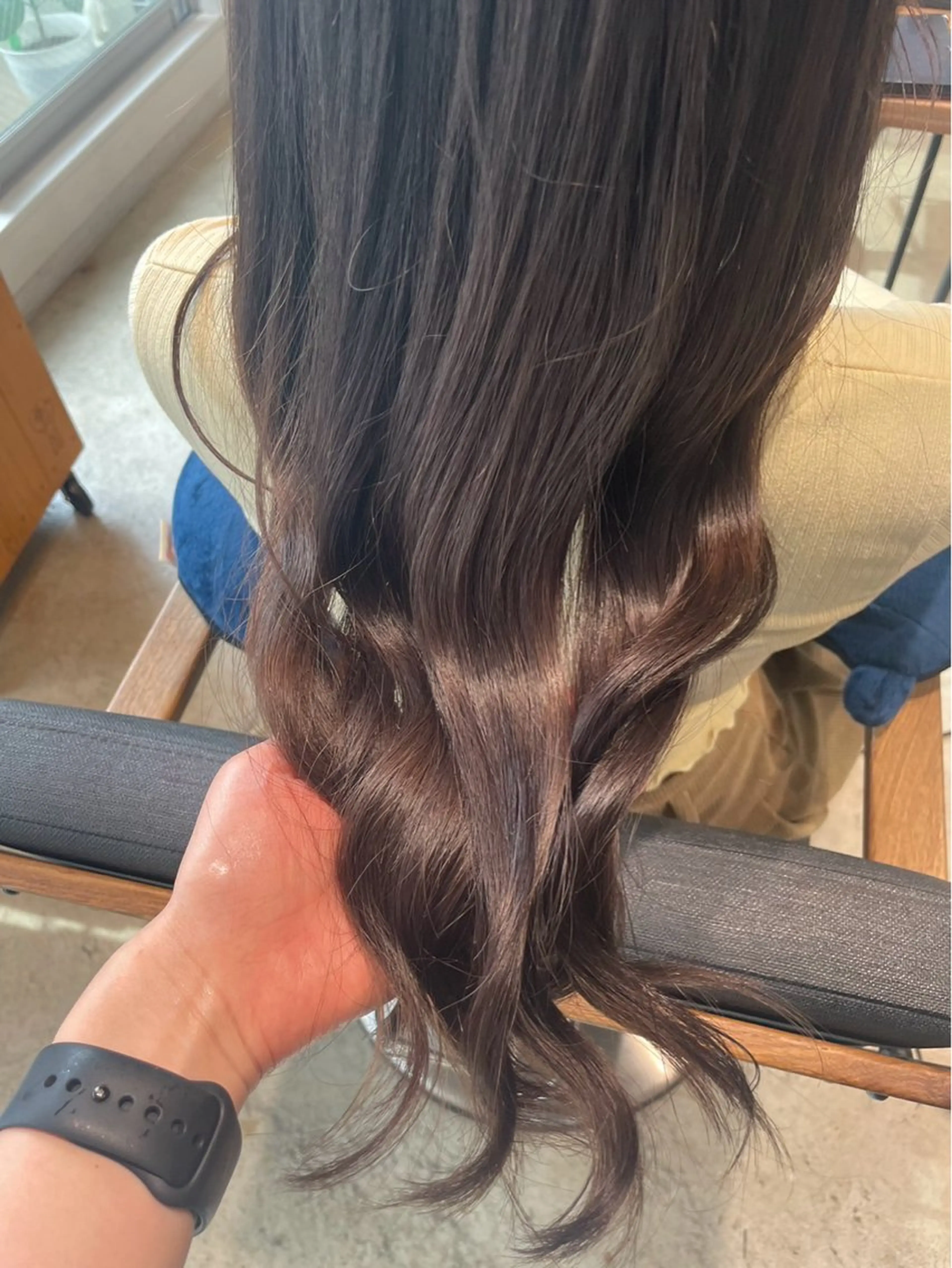 ロング カラー ヘアカラー トリートメント カットモデル/透明感 艶カラー/Rinのヘアスタイル