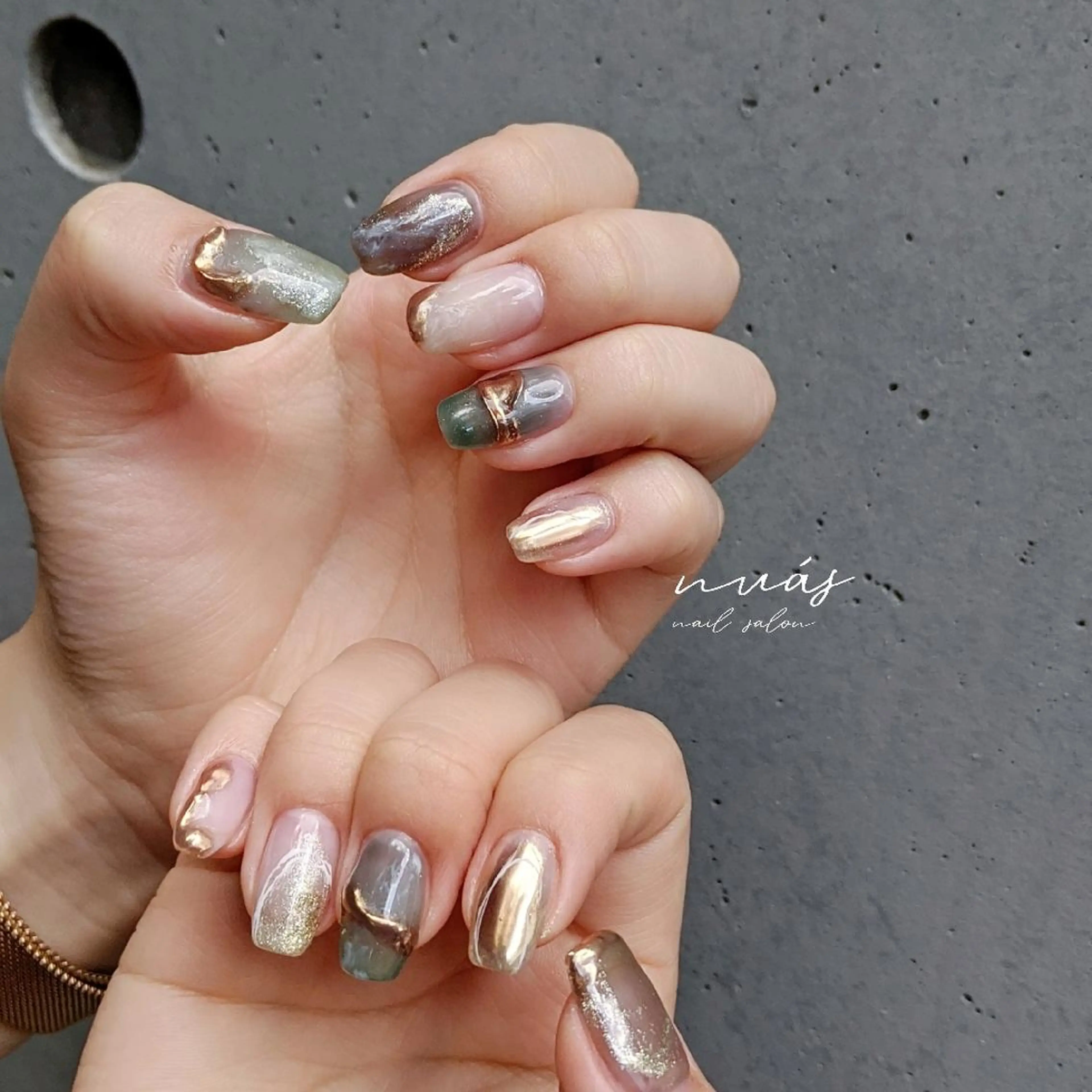 ネイル ハンドネイル nuás nail & eyeのネイルデザイン