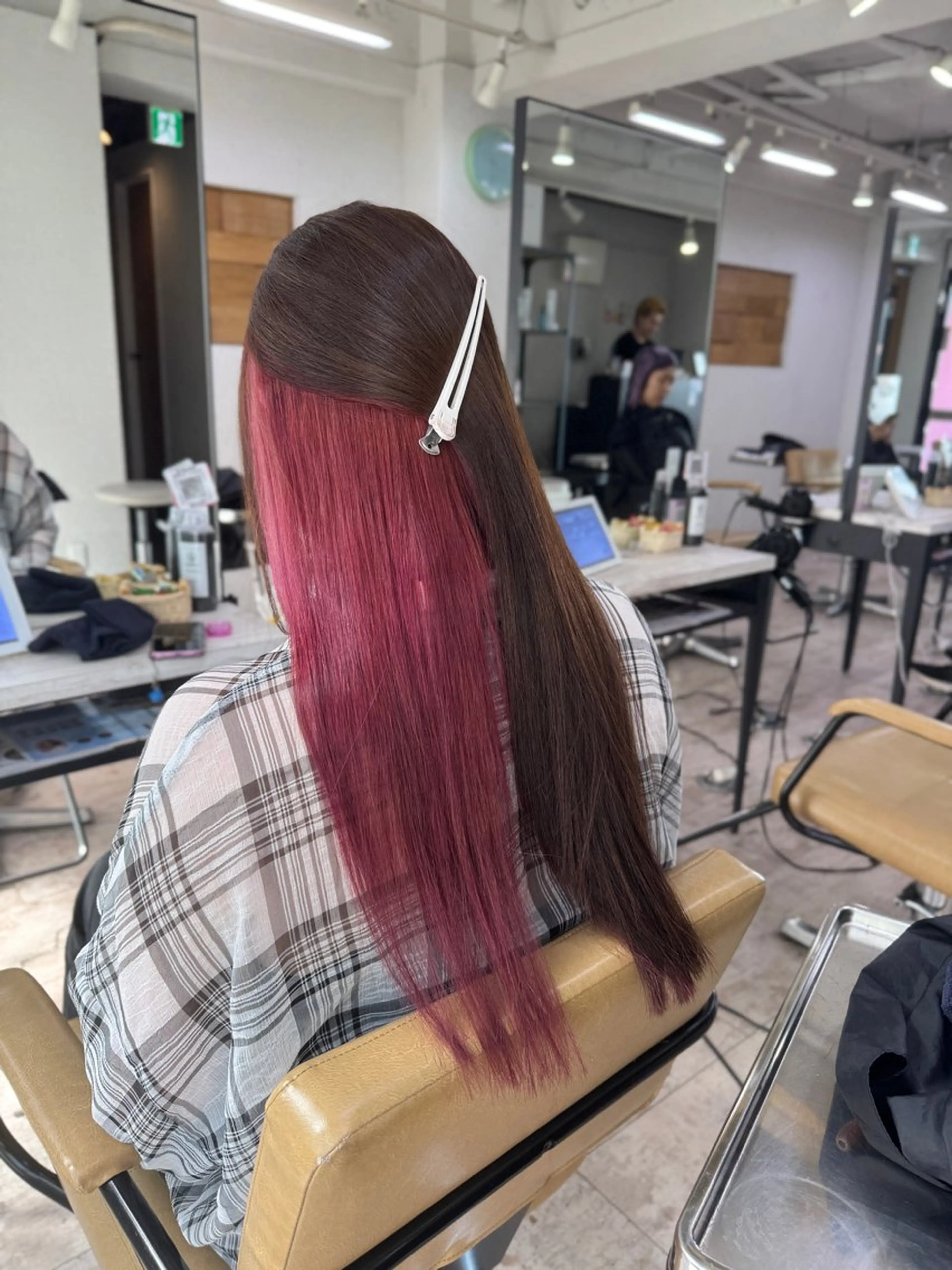 ロング カット ヘアカラー トリートメント 🔥ブリーチカラー 槙川のヘアスタイル