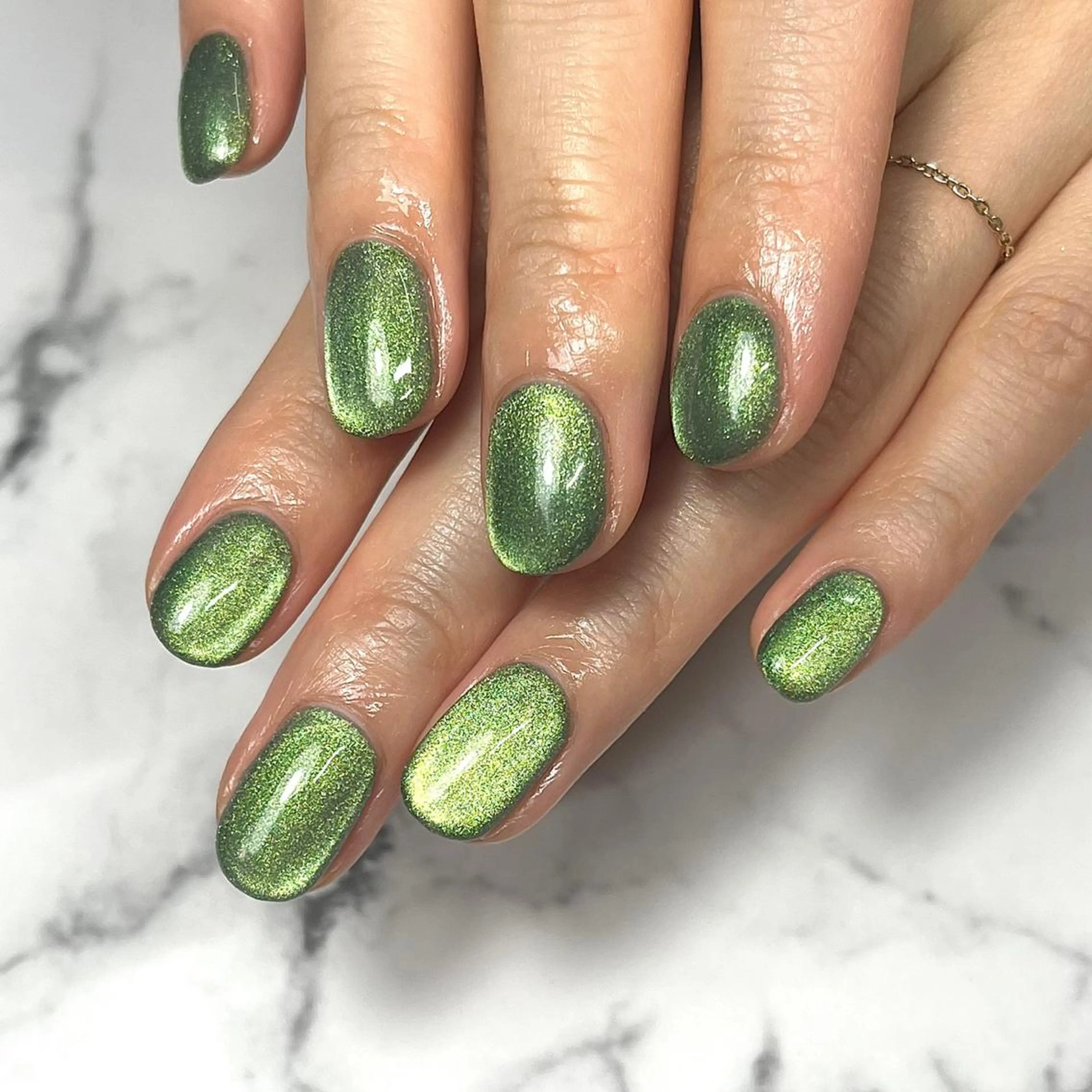 ネイル アートネイル ジェルネイル グリーン 韓国ネイル マグネットネイル ハンドネイル NAIL NOWのネイルデザイン