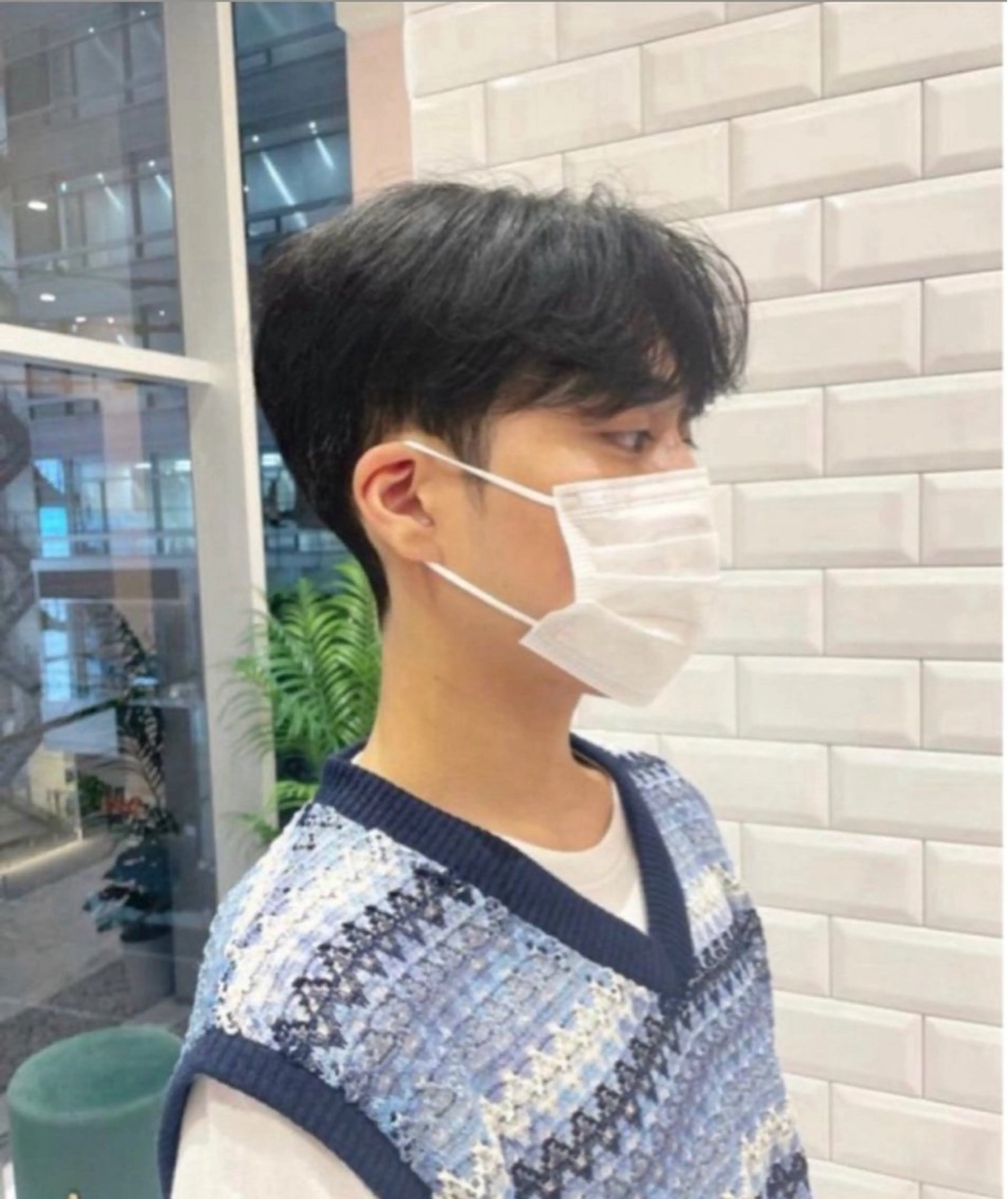 メンズ ダウンパーマ メンズ韓国風 メンズパーマ カット ❤︎︎韓国ヘア❤︎︎ 𝑺𝒉𝒊𝒉𝒐のヘアスタイル