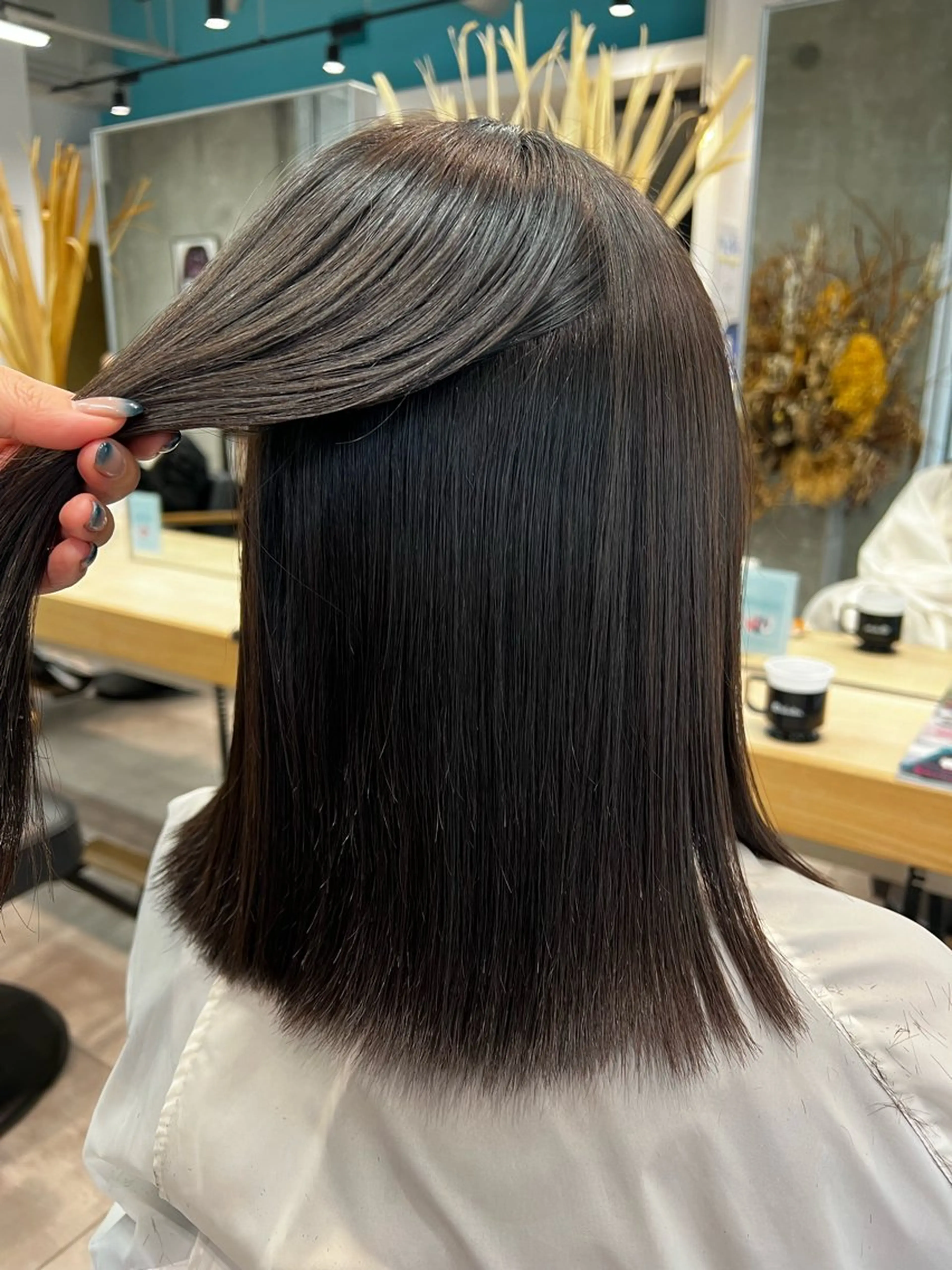 ミディアム 縮毛矯正 🌞レイヤー×カラー 前川那津美🌞のヘアスタイル