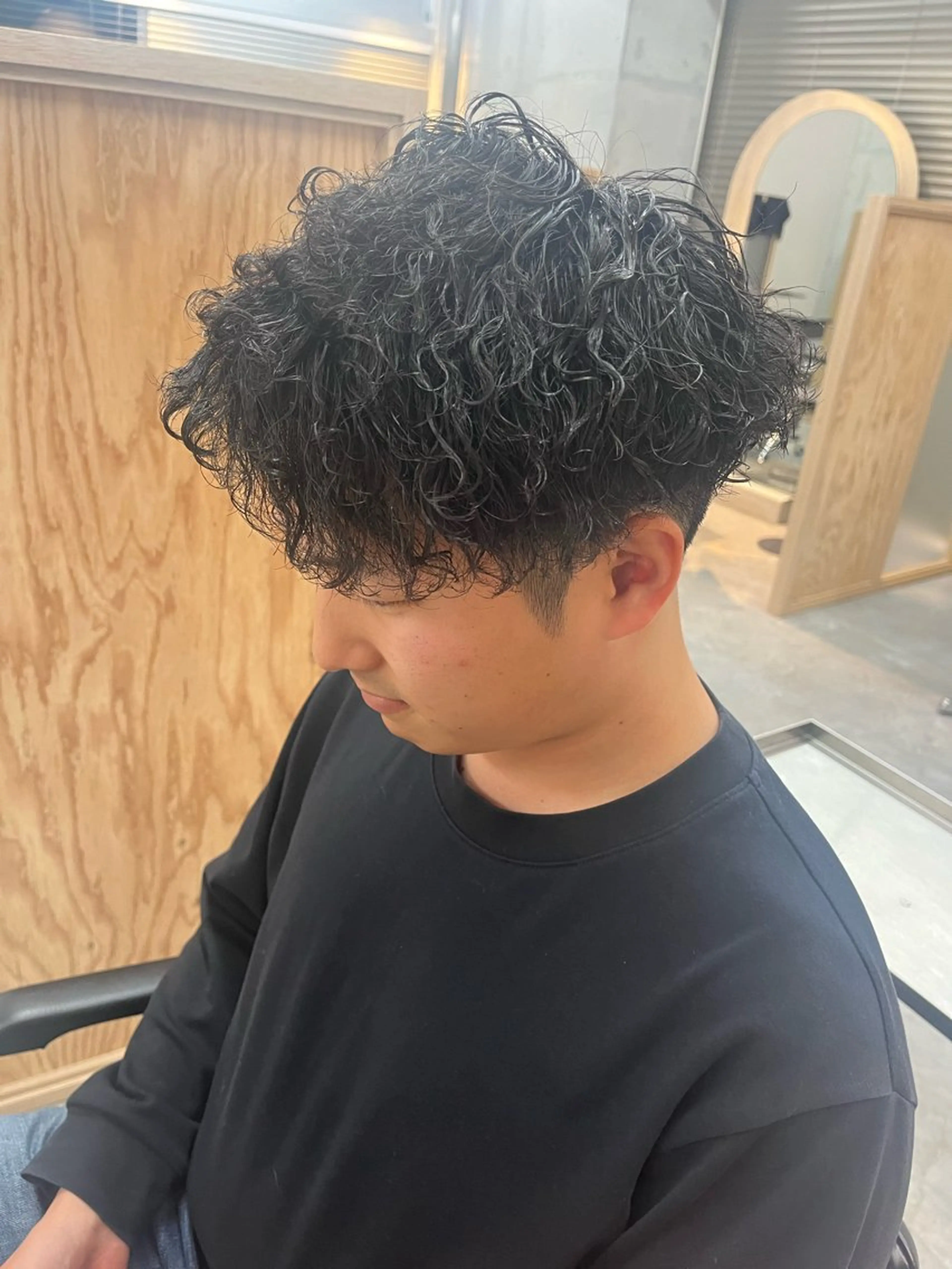 メンズ カット パーマ 長谷川 啓吾のヘアスタイル