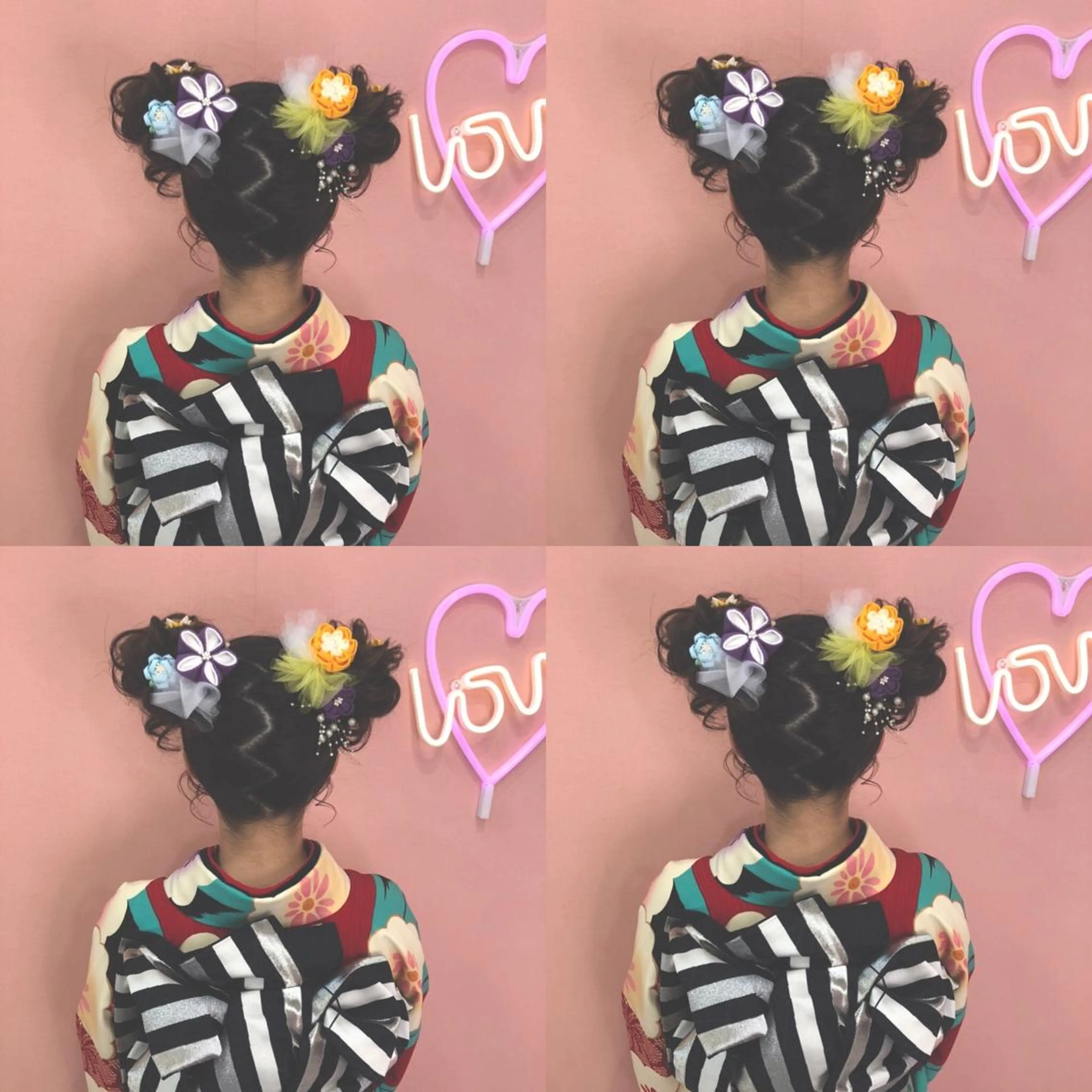 セミロング ヘアアレンジ お団子ヘア 🌷MAYU 🌷のヘアスタイル