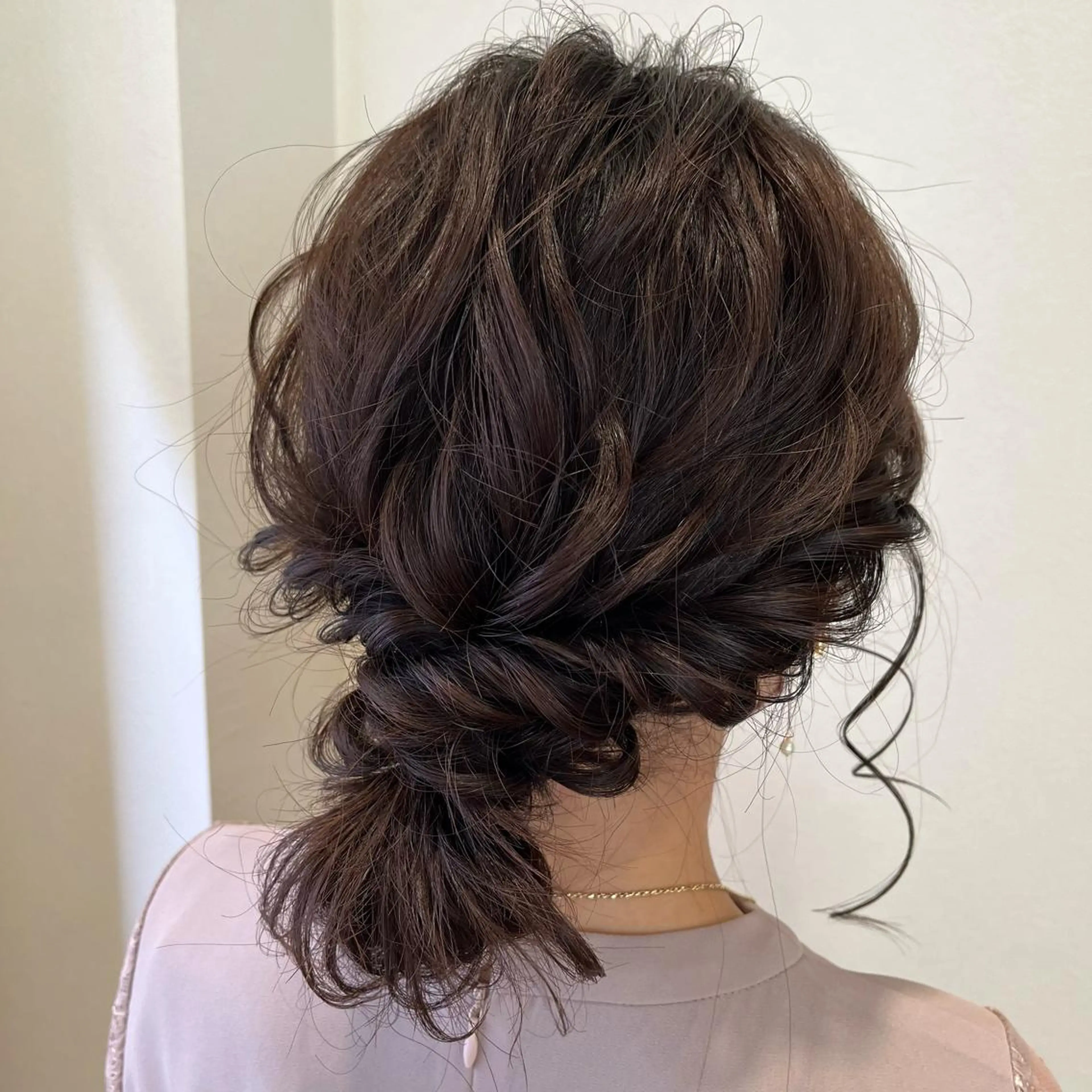セミロング ヘアアレンジ ヘアセット サソウ ユリエ🥥のヘアスタイル