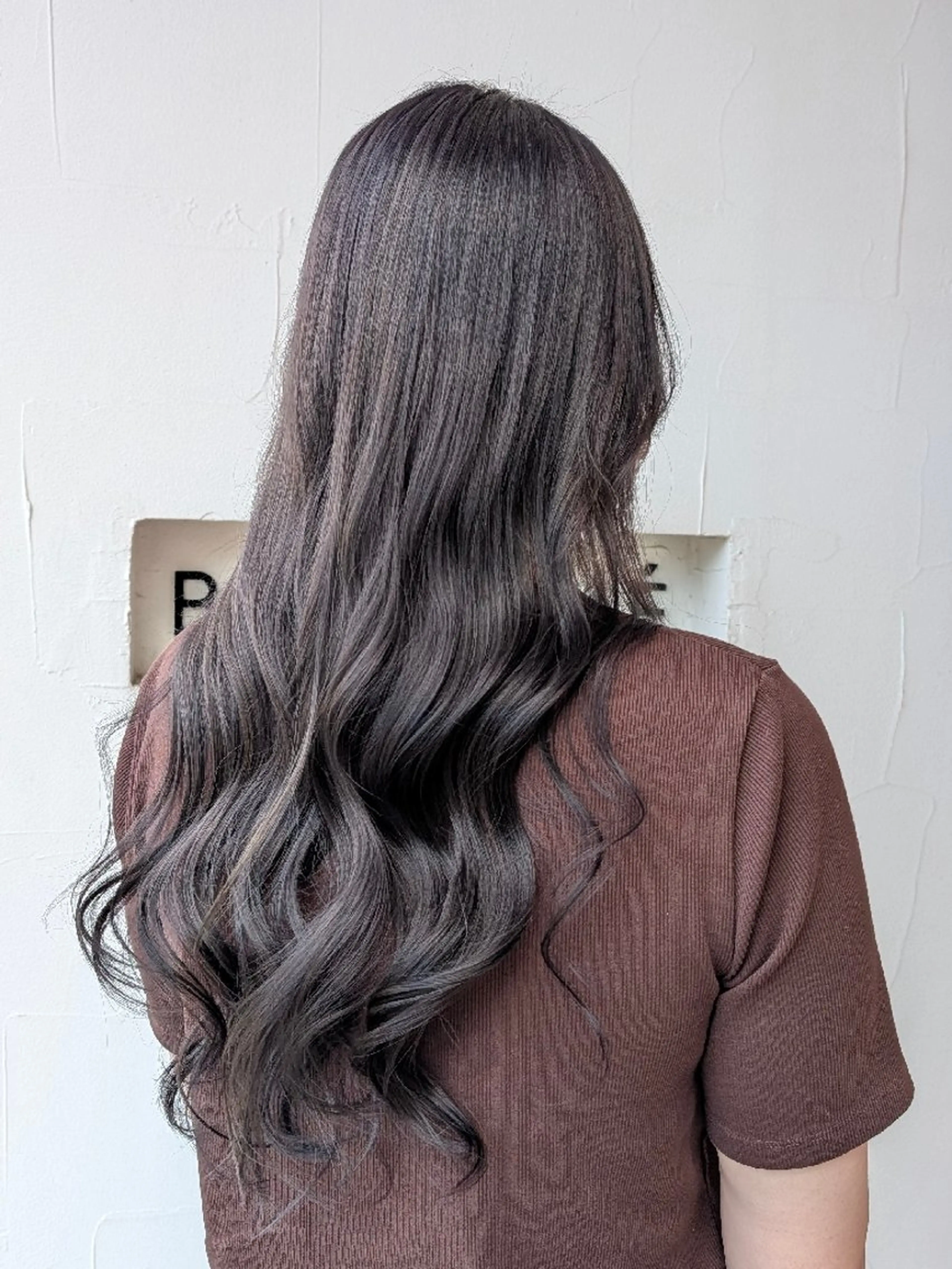 ロング カラー ダブルカラー グレージュ カット ヘアカラー ブランシェ勝川南口店 石原 あゆみのマツエク・マツパデザイン