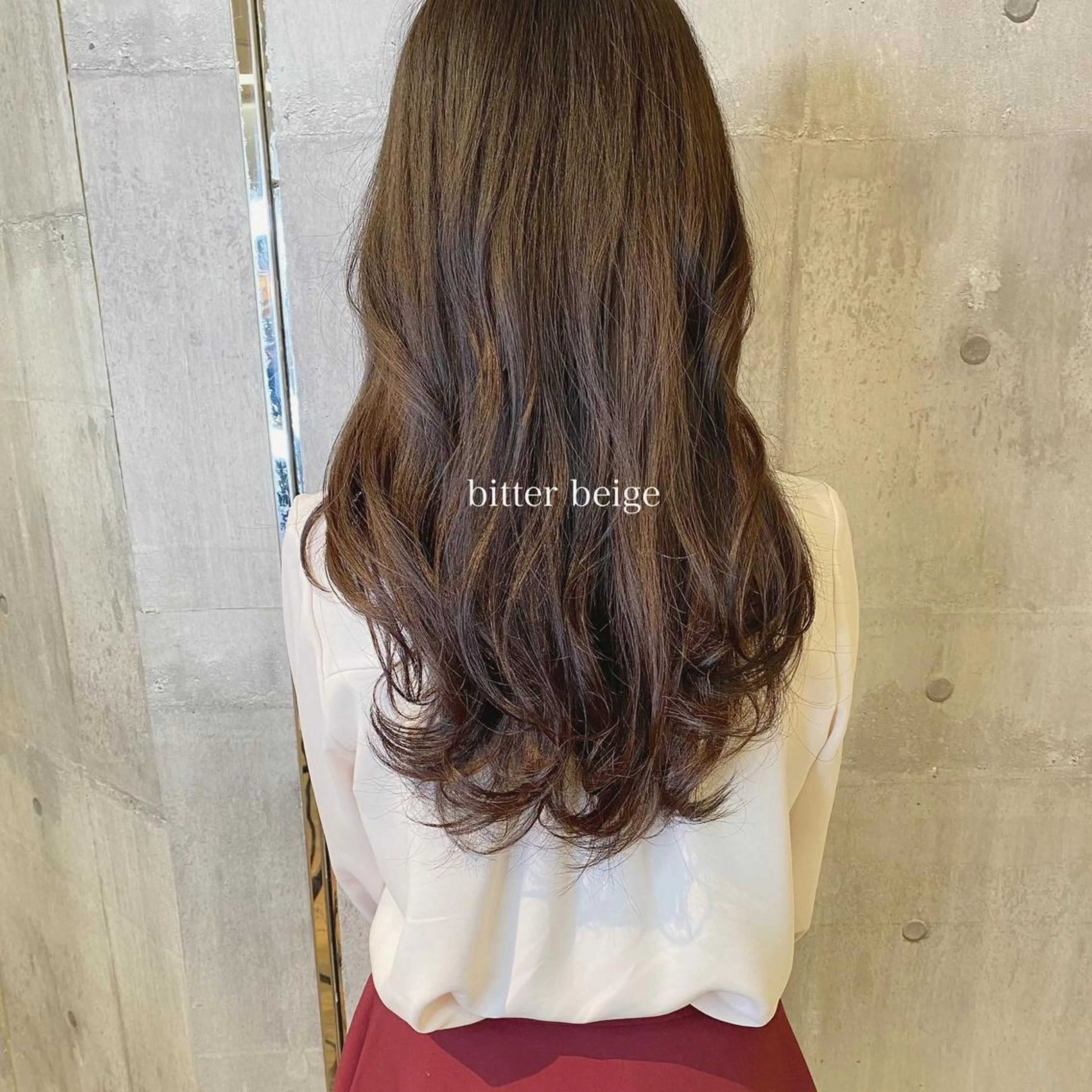 ロング カラー カット ヘアカラー トリートメント 髪質改善ｶﾗｰ ｹｱﾌﾞﾘｰﾁ/ﾀﾑのヘアスタイル