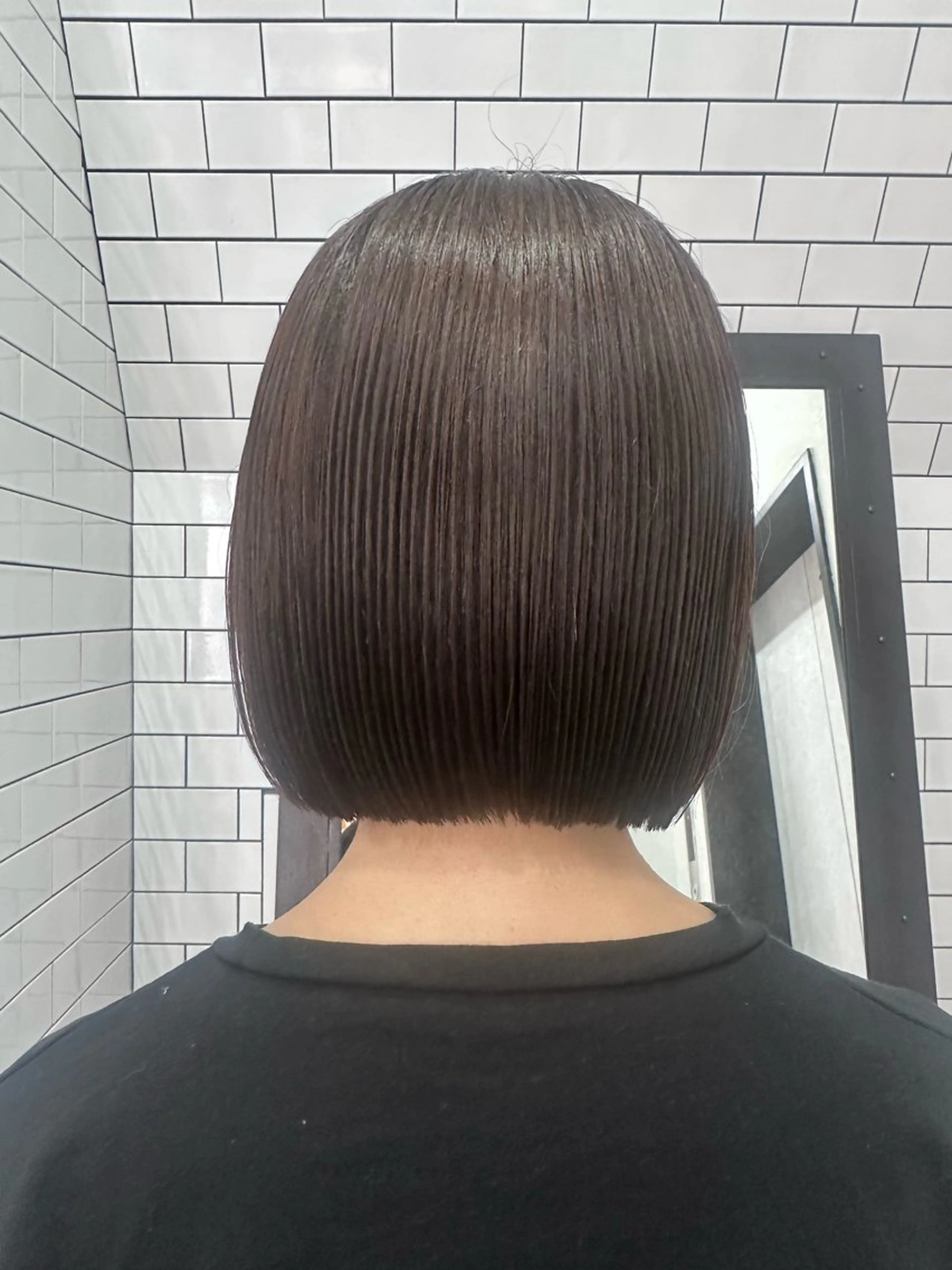 ミディアム カット 縮毛矯正 トリートメント 妙見 知洋のヘアスタイル