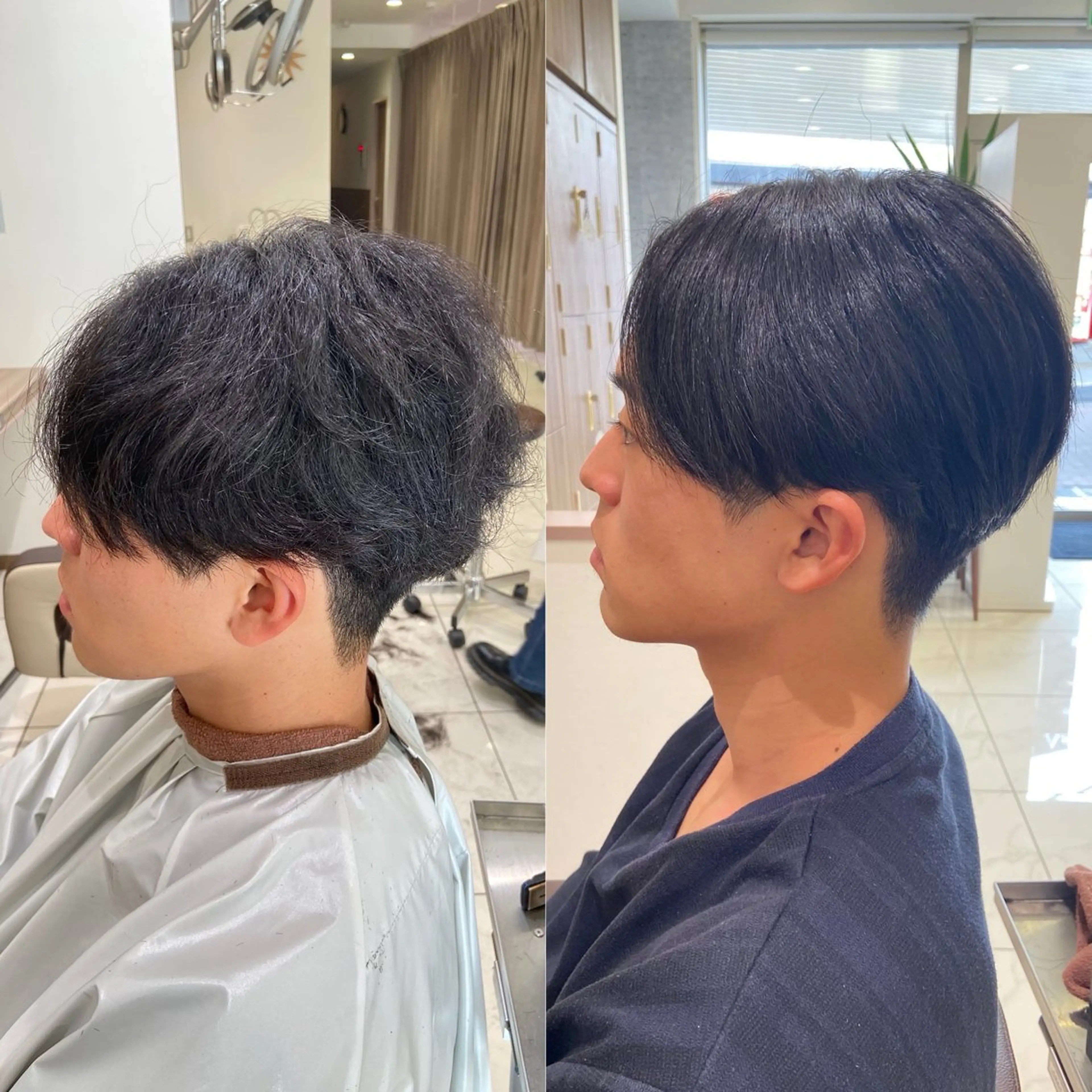 ショート カラー パーマ カット 縮毛矯正 メンズ縮毛・ 曲がる縮毛矯正のヘアスタイル