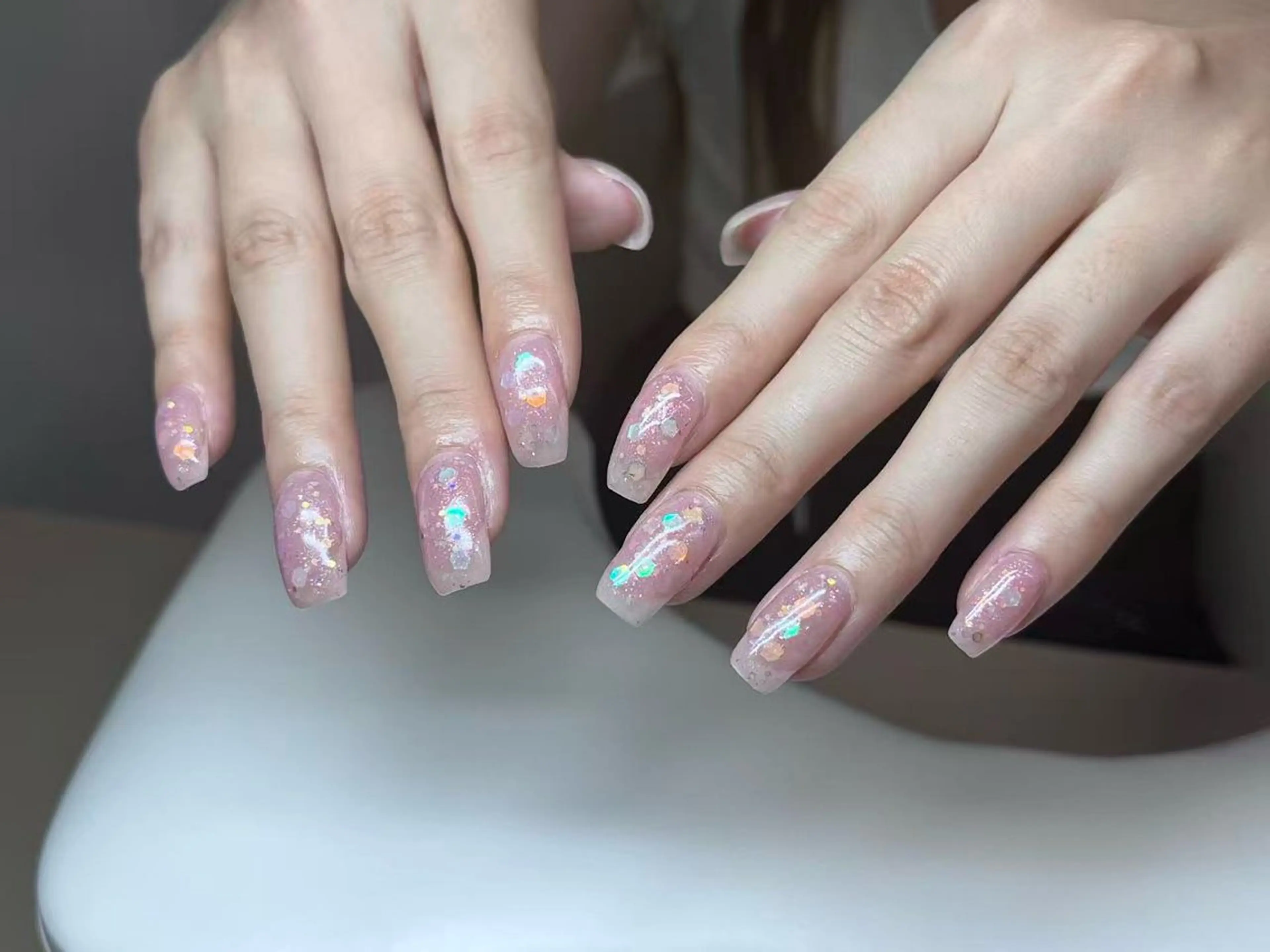 ネイル ハンドネイル ハンドケア Kaka_ パラジェル、長さだしのネイルデザイン