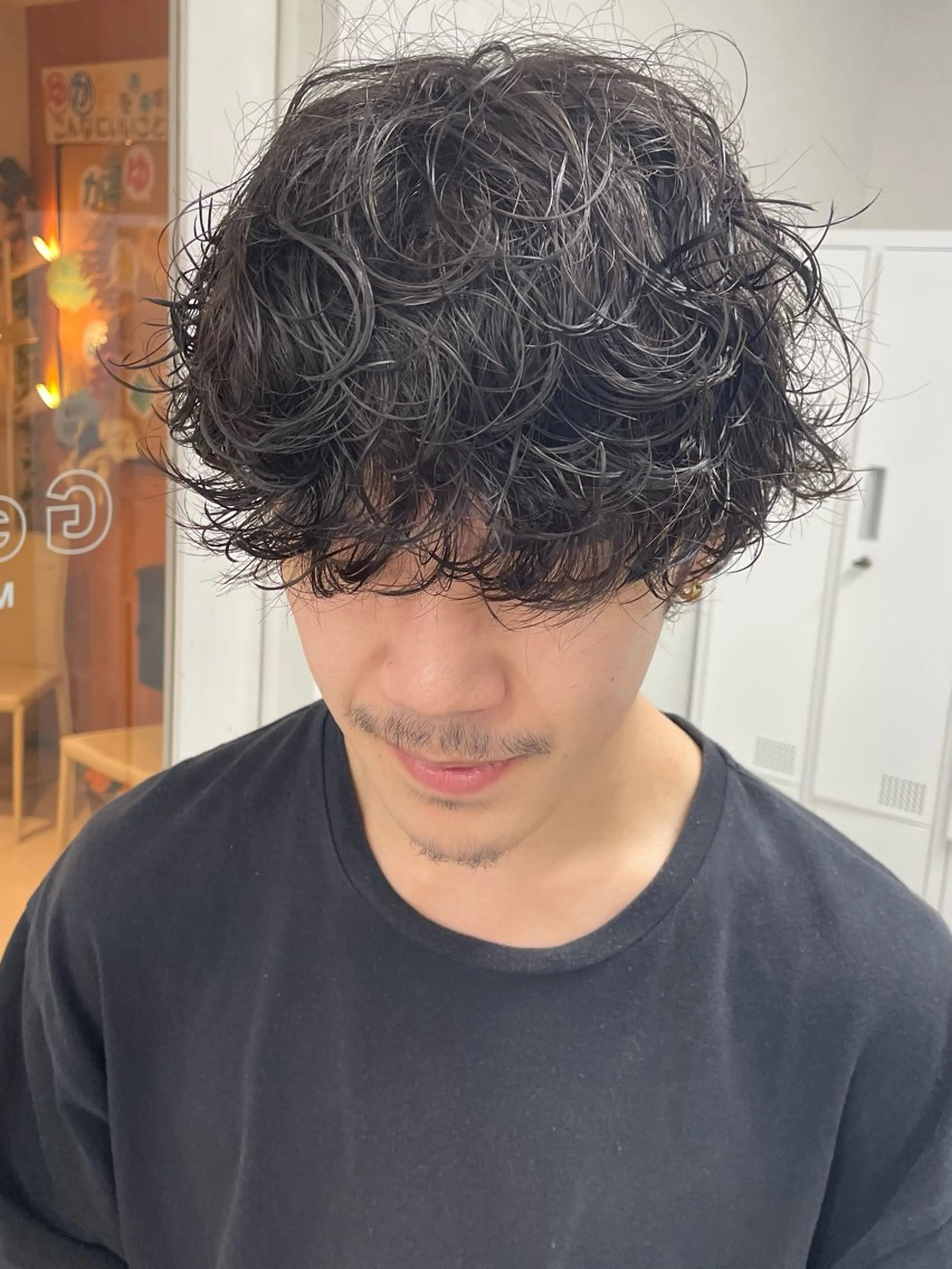 ミディアム カット パーマ メンズ特化 龍雅💈のヘアスタイル