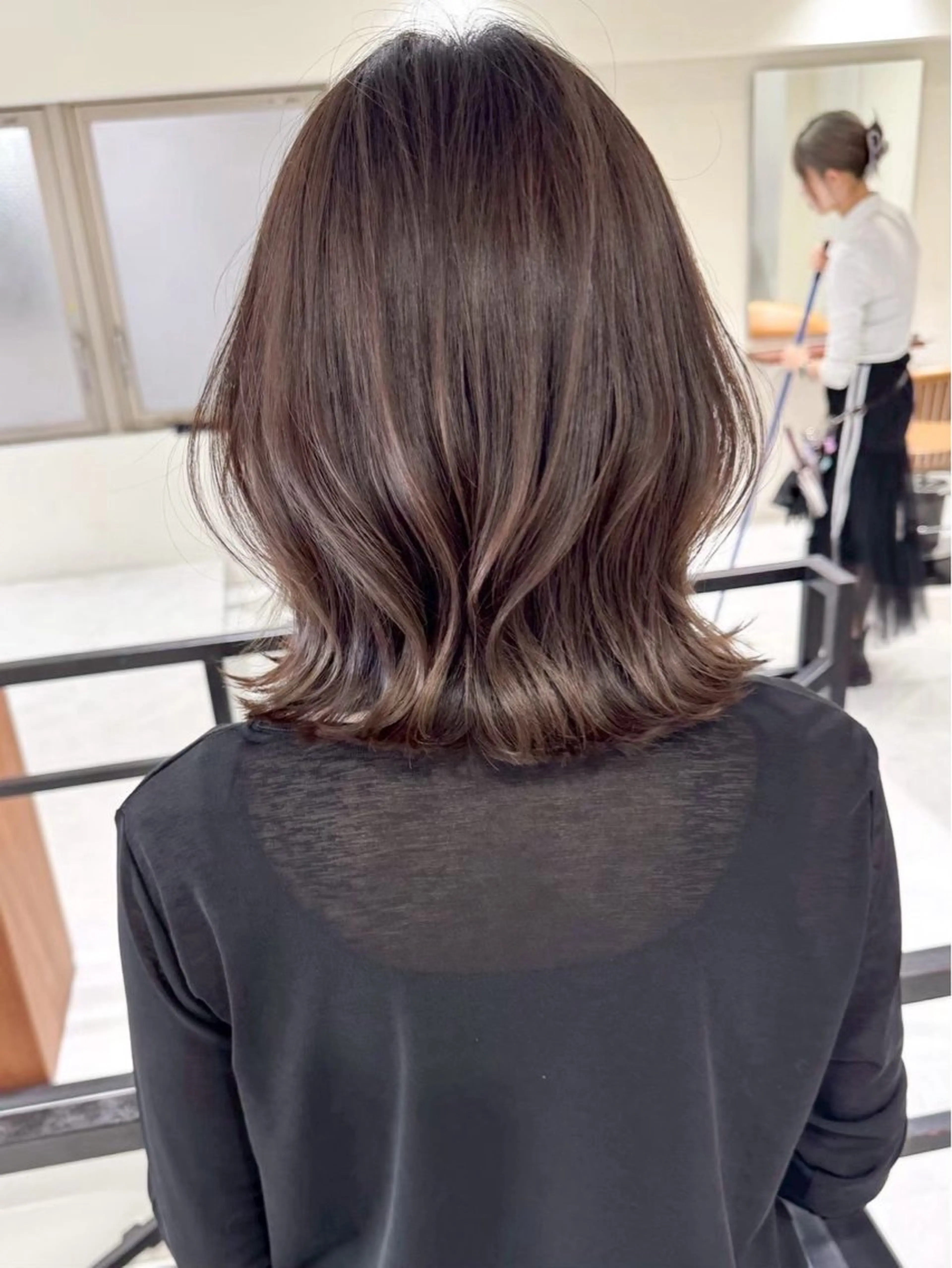 ミディアム カラー ヘアカラー 水野 啓太のヘアスタイル