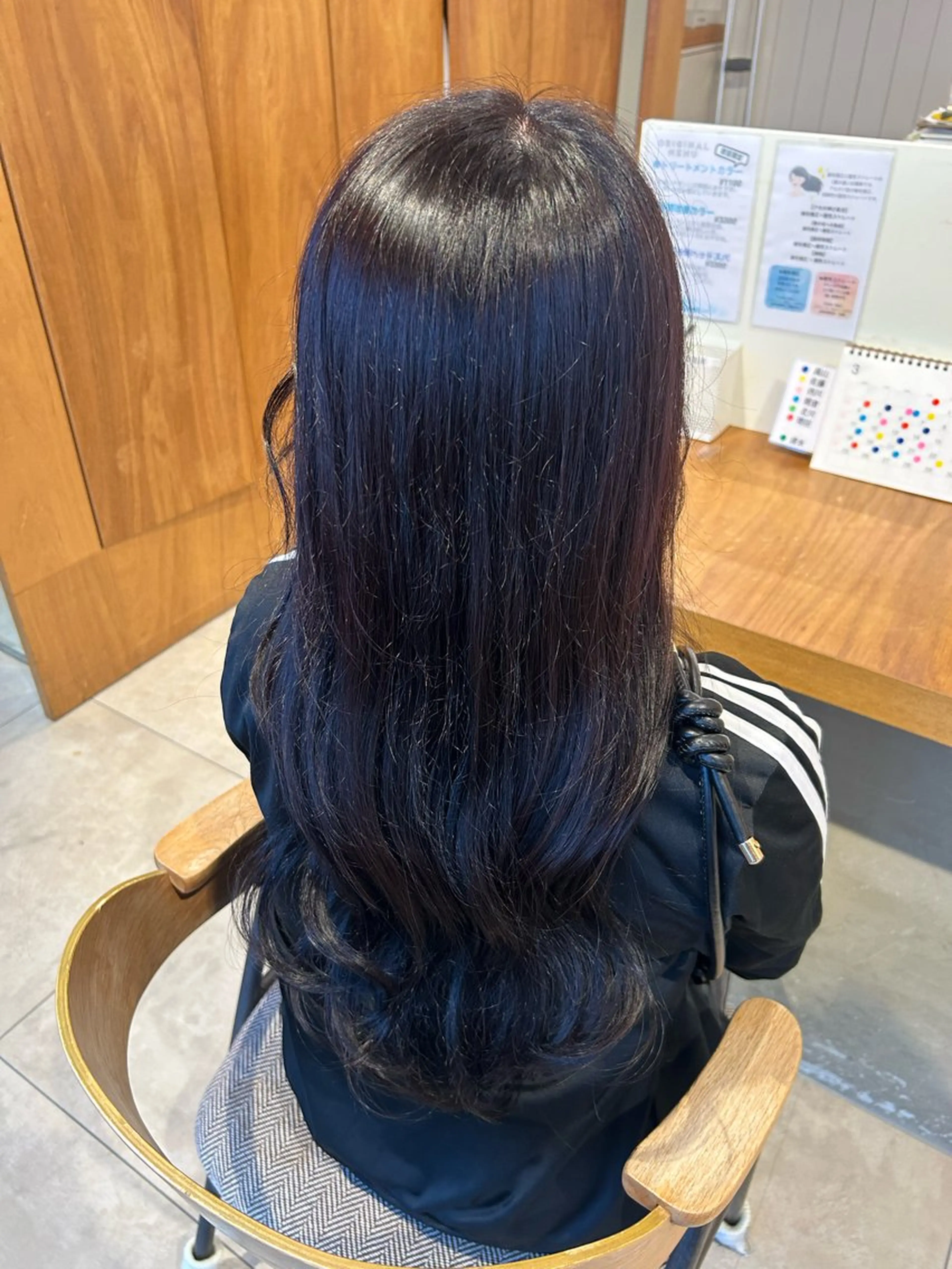 ロング カラー 福田 愛友のヘアスタイル