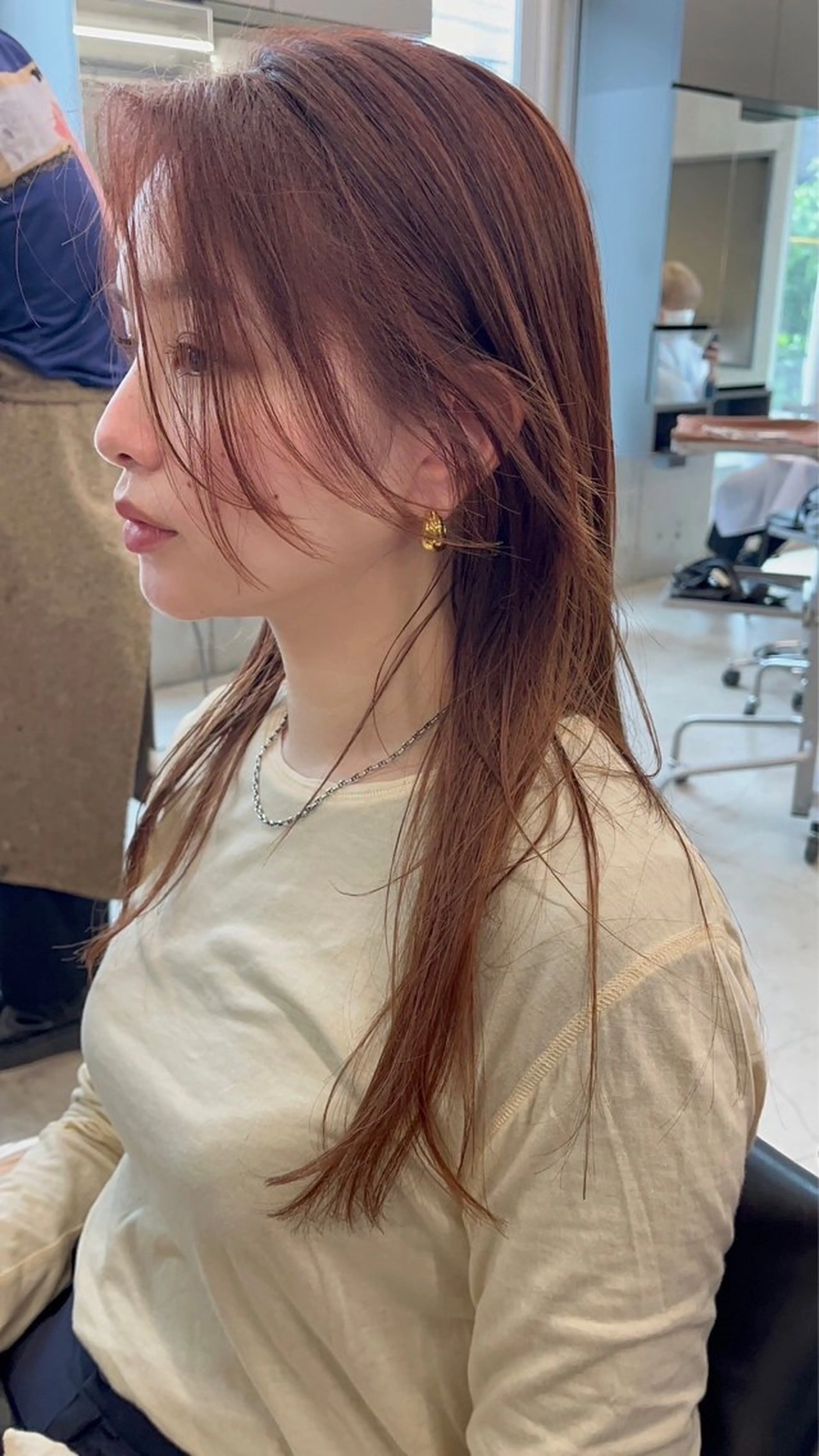 セミロング カラー 韓国レイヤーカット/ 酸性縮毛矯正MIKUのヘアスタイル