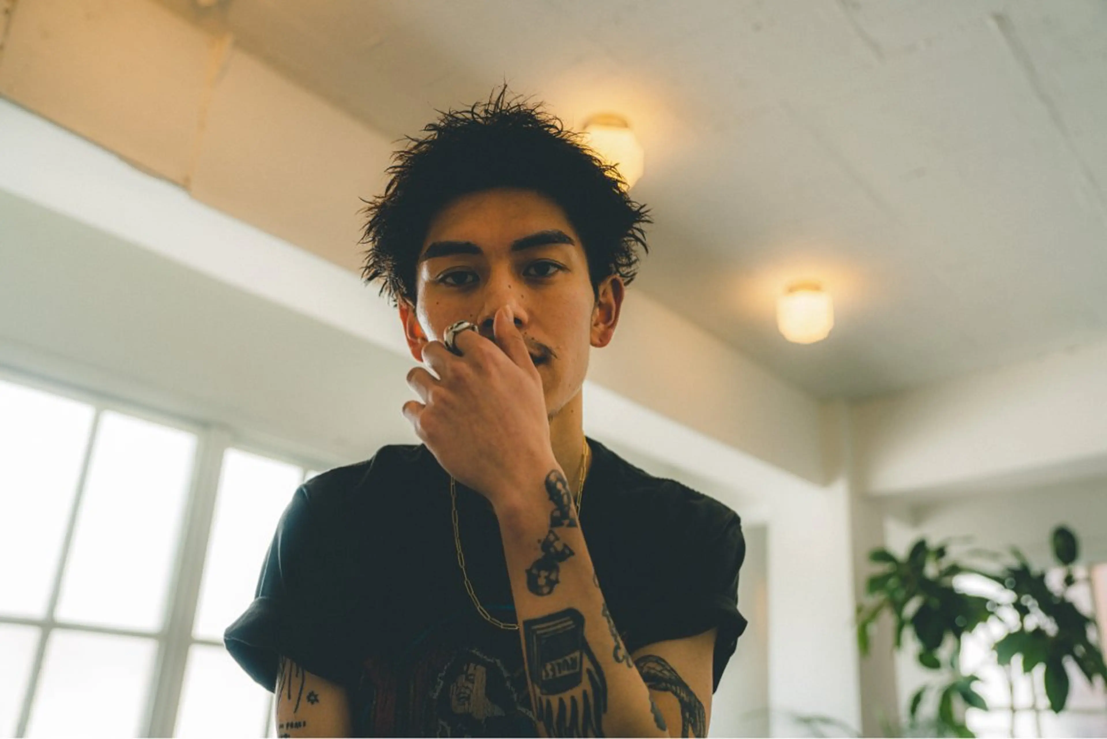 ショート パーマ メンズ スパイキーショート ショートヘア 小顔カット カット パーマ サロンドミルク 原宿のヘアスタイル