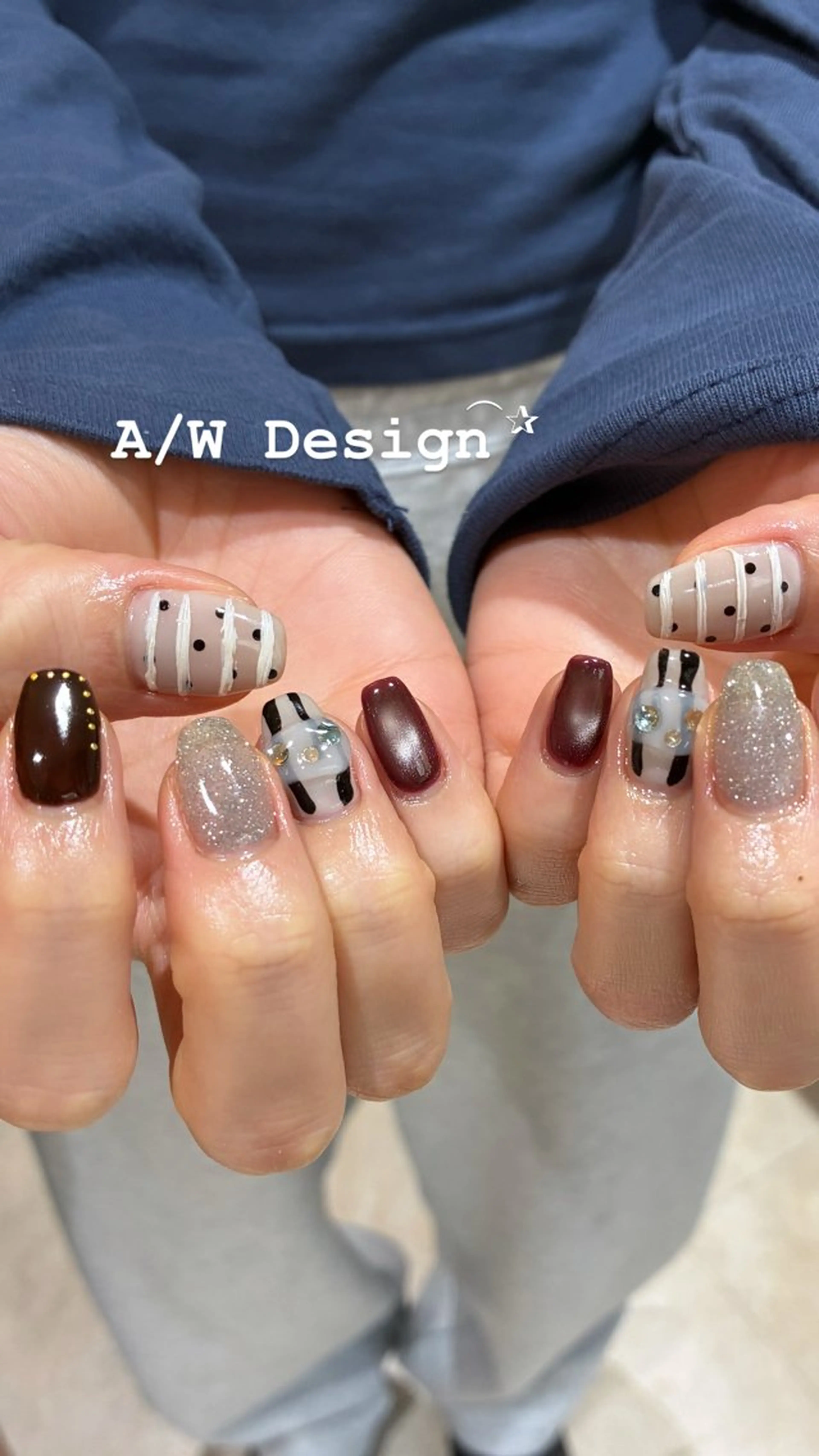 ネイル ハンドネイル ネイルサロン　SLASH所属・Aki ୨୧のネイルデザイン