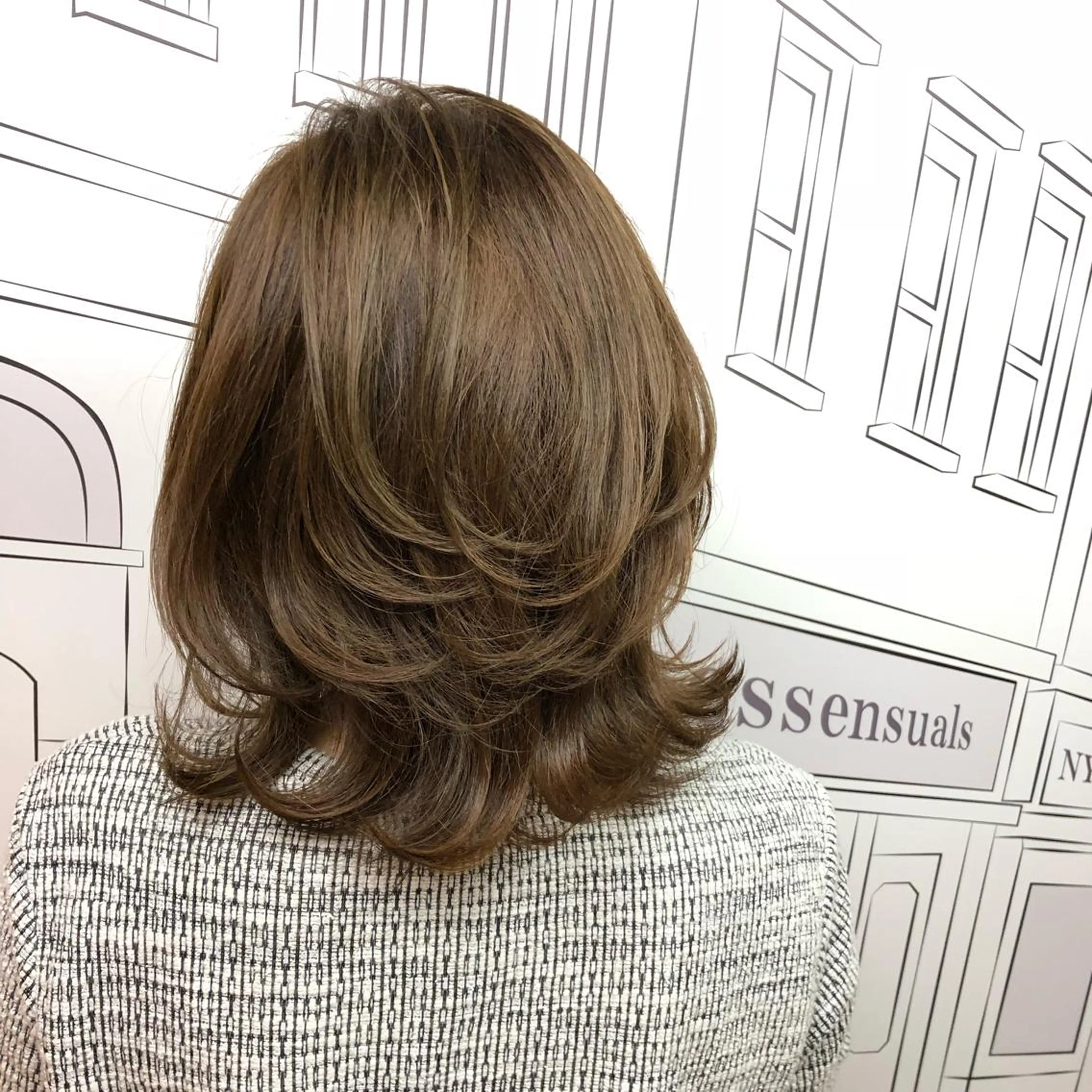 ミディアム カラー ベージュカラー イルミナカラー レイヤー⭐️カラー ⭐️平川雅史のヘアスタイル