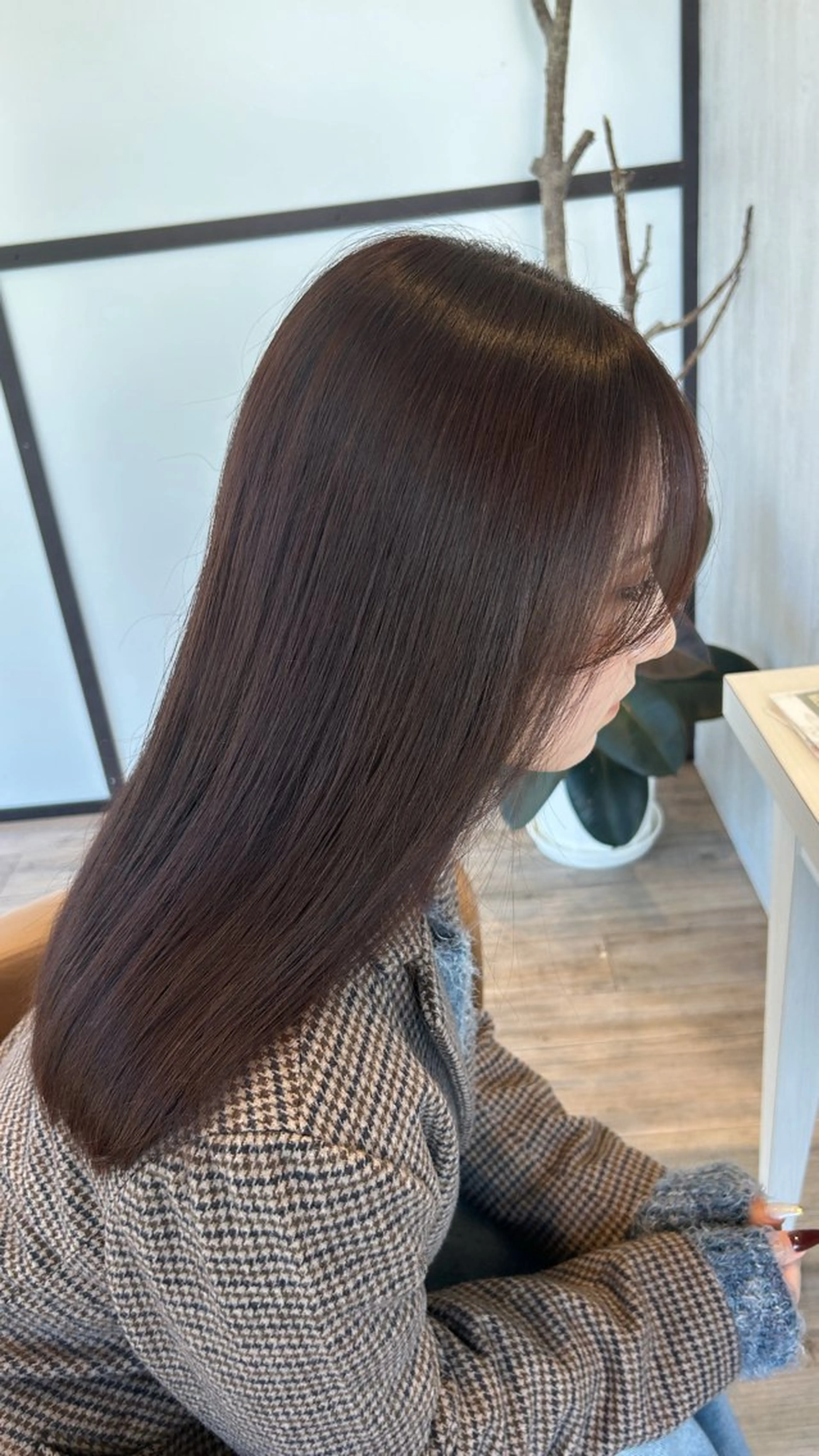 ロング ヘアカラー トリートメント 艶髪✖️透明感/ 暗髪/AOIのヘアスタイル