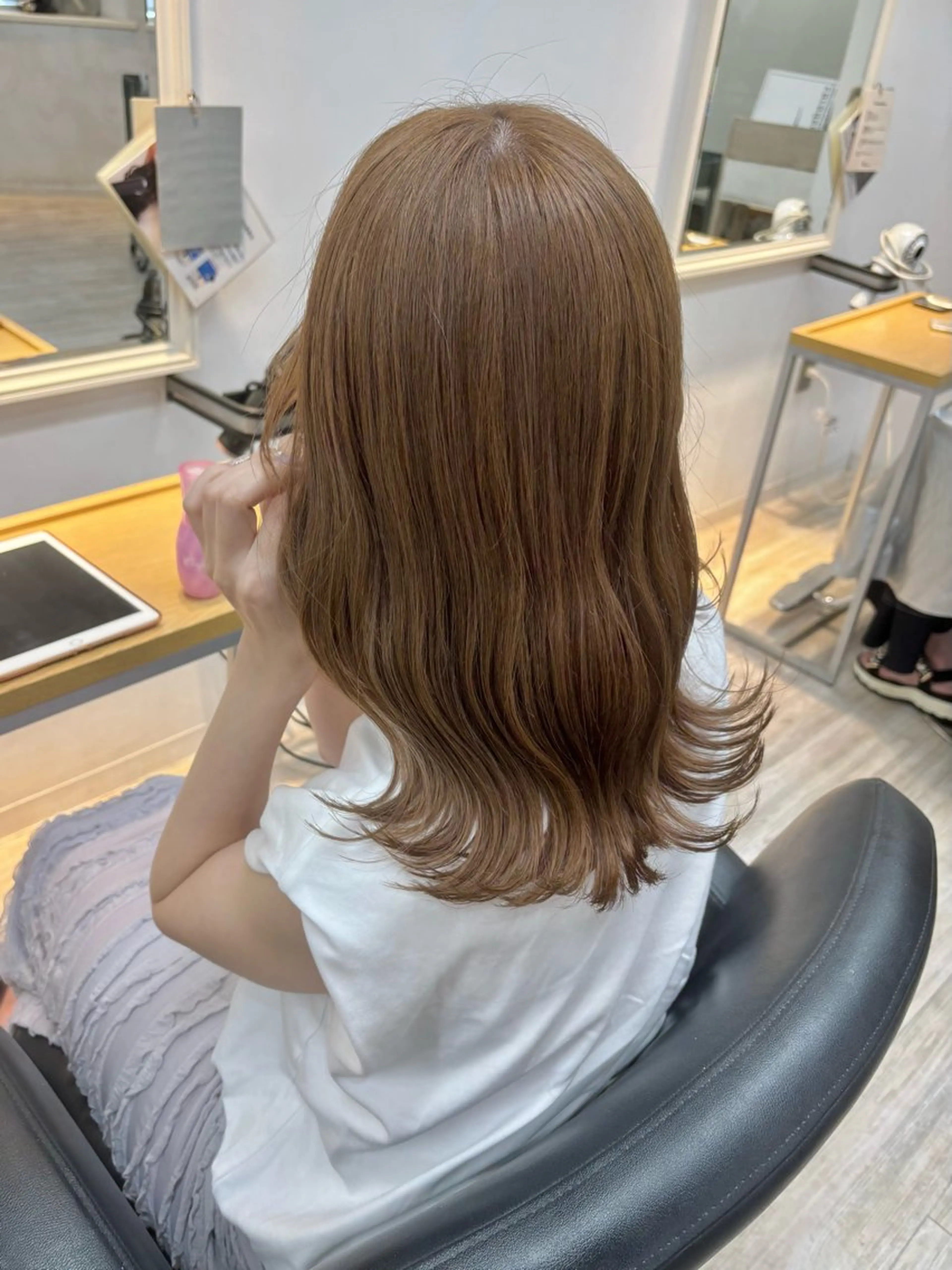 セミロング カラー カット ヘアカラー トリートメント くさかみさき🌼暖色 /耳つぼ/オタク🌼のヘアスタイル