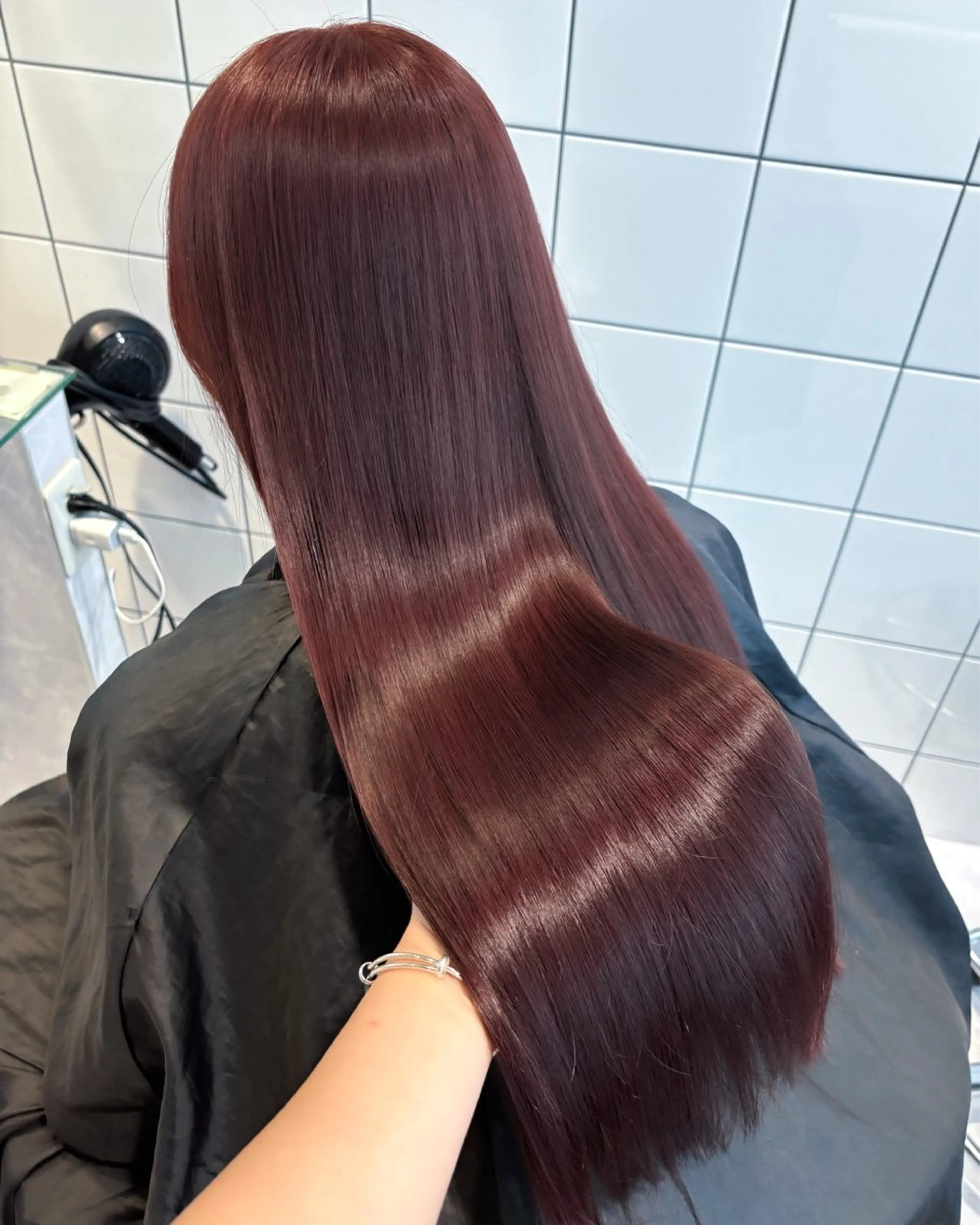 ロング カラー ヘアカラー トリートメント ヘッドスパ ヘアセット 表参道♡暗髪^ྀི 艶カラー♡アユミのヘアスタイル