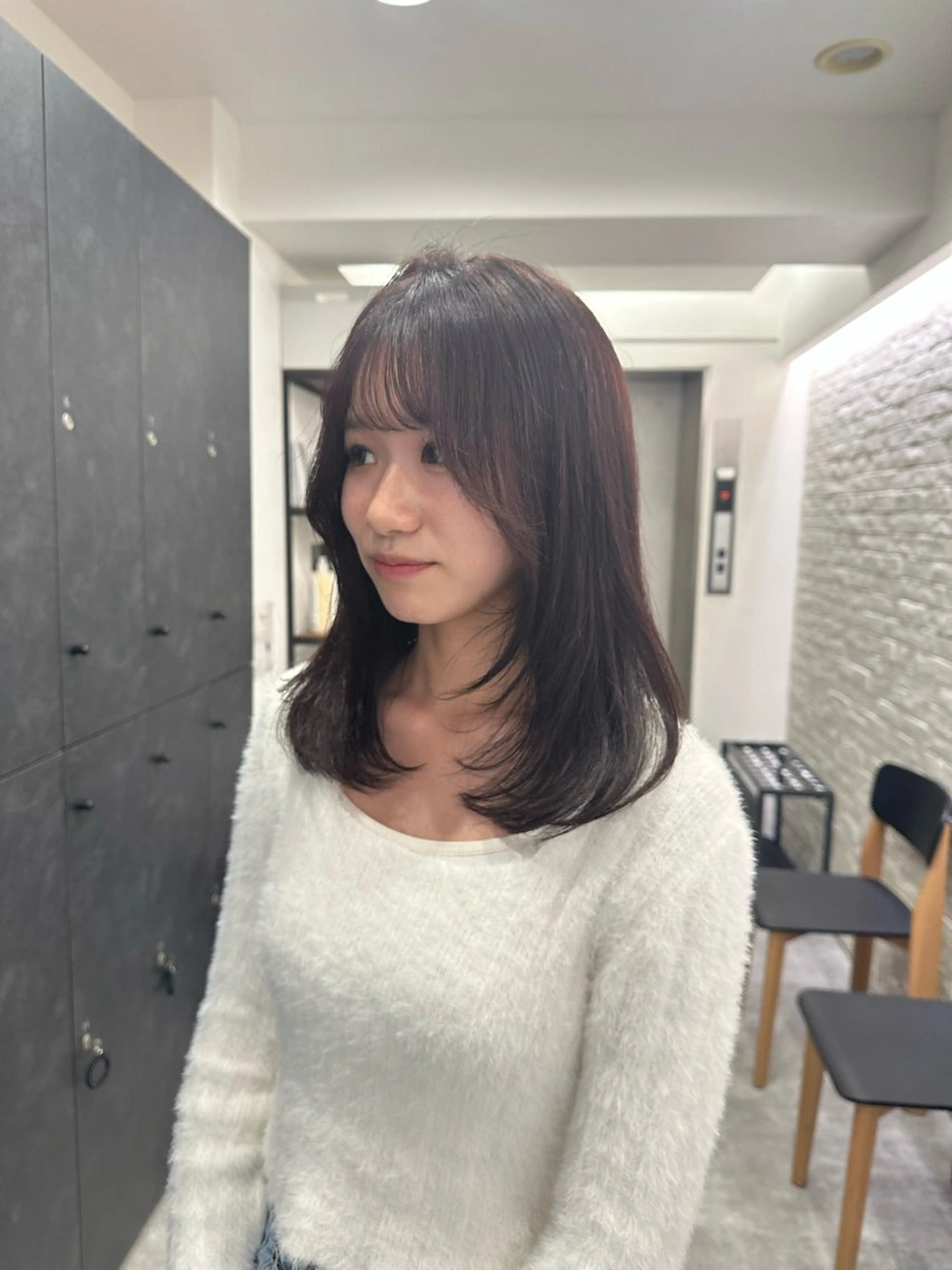 ミディアム カラー カット ヘアカラー トリートメント 銀座/ヘアセット シマムラ ミホのヘアスタイル