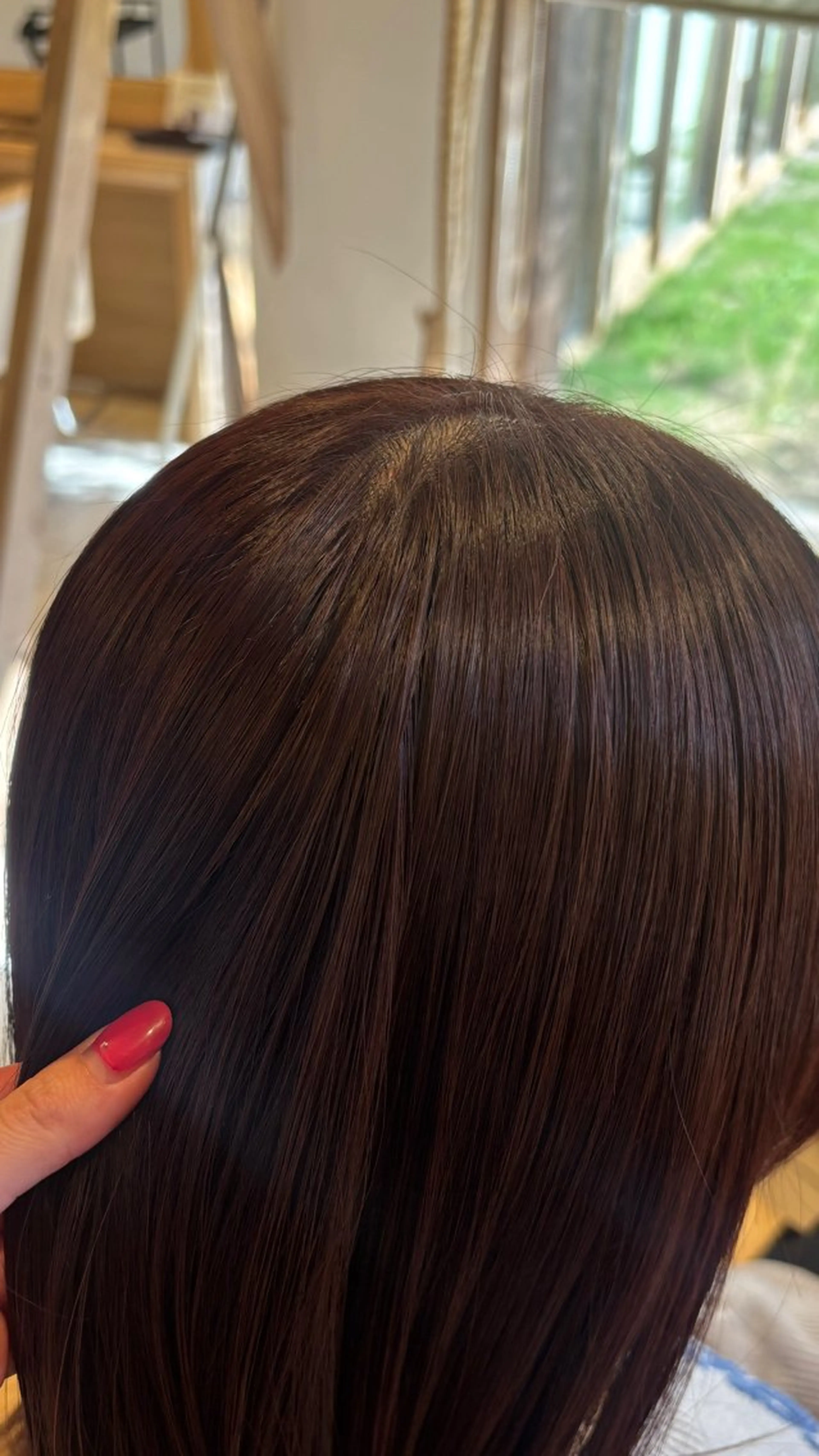 カラー ブラウンカラー ピンクカラー 加藤 礼奈のヘアスタイル