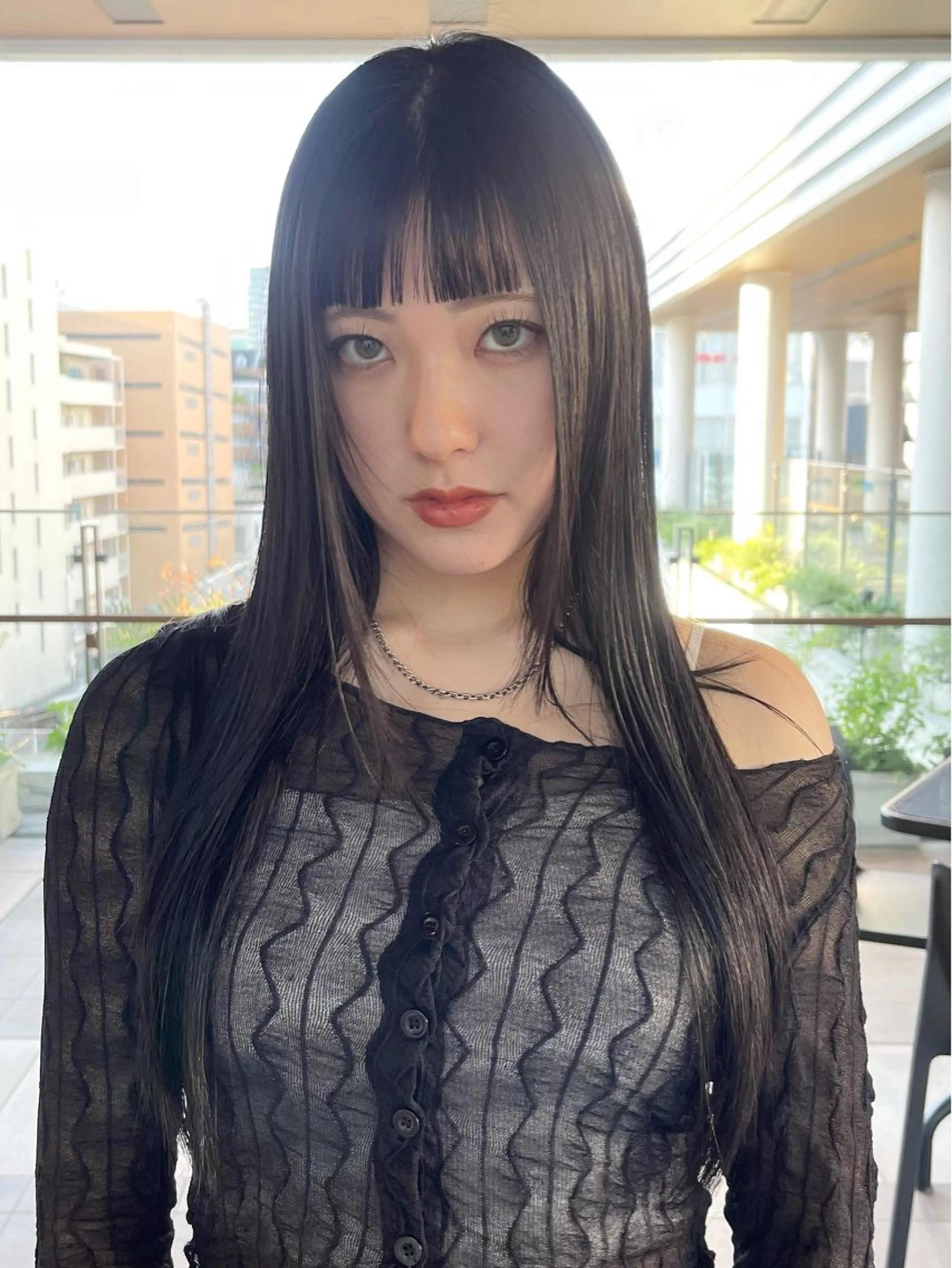 ロング 縮毛矯正 園田 渉 ◤SHIKIO◢のヘアスタイル