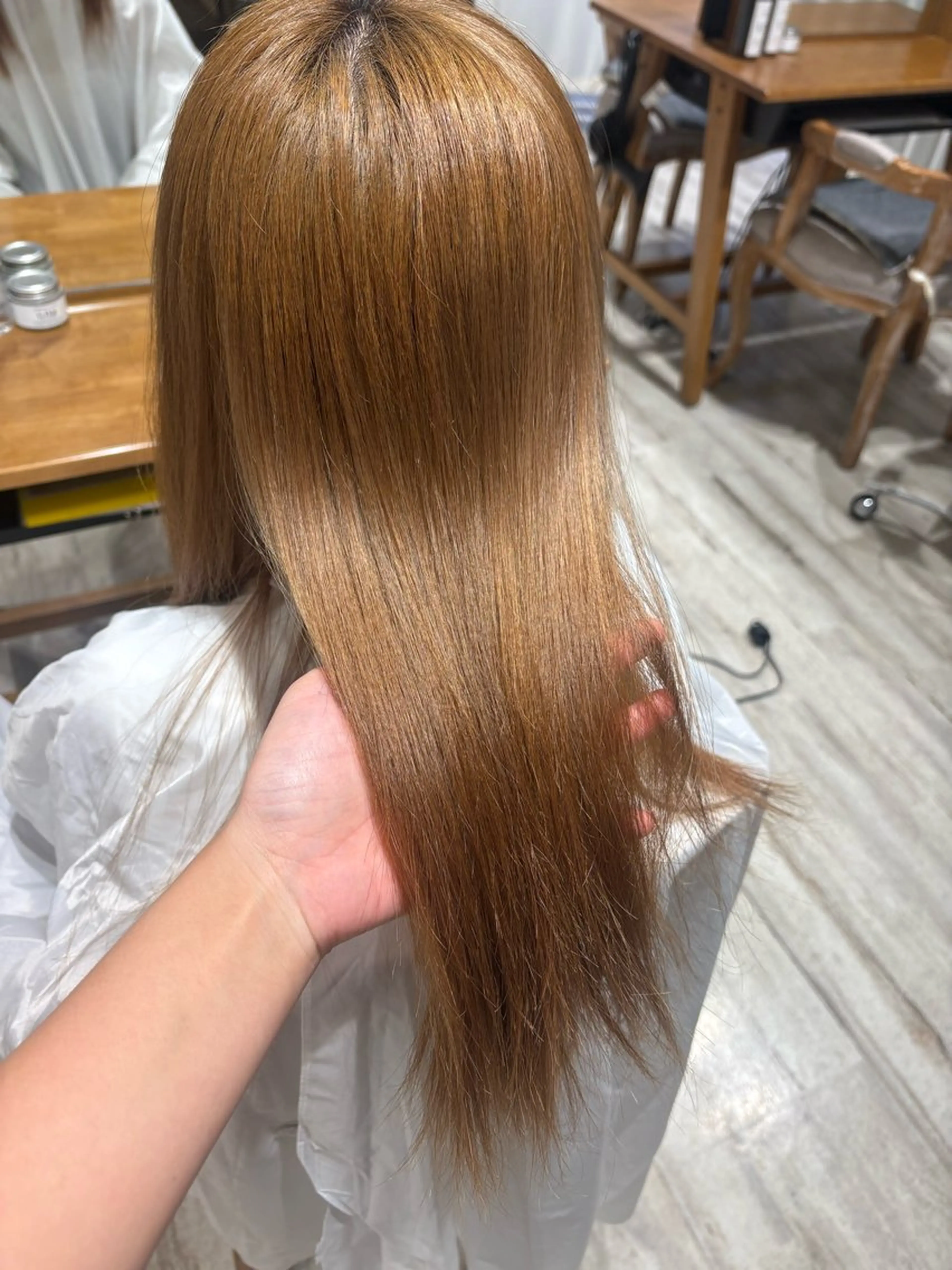 セミロング 髪質改善 トリートメント トリートメント 透明感/韓国風 HIRARIのヘアスタイル