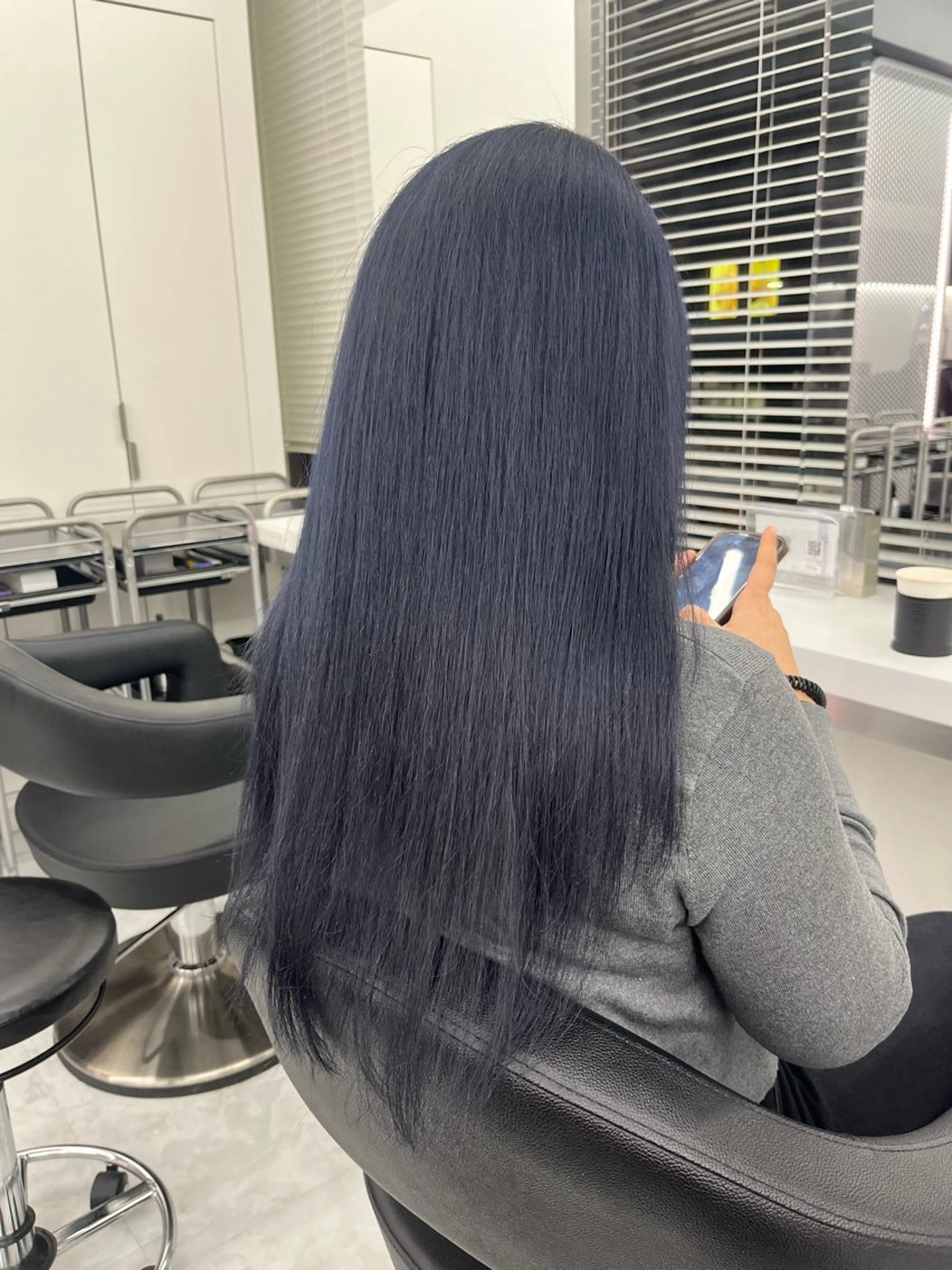 ロング カラー ブルーカラー ネイビーカラー ヘアカラー 💖トレンド夏 カラー💖FUTAのヘアスタイル