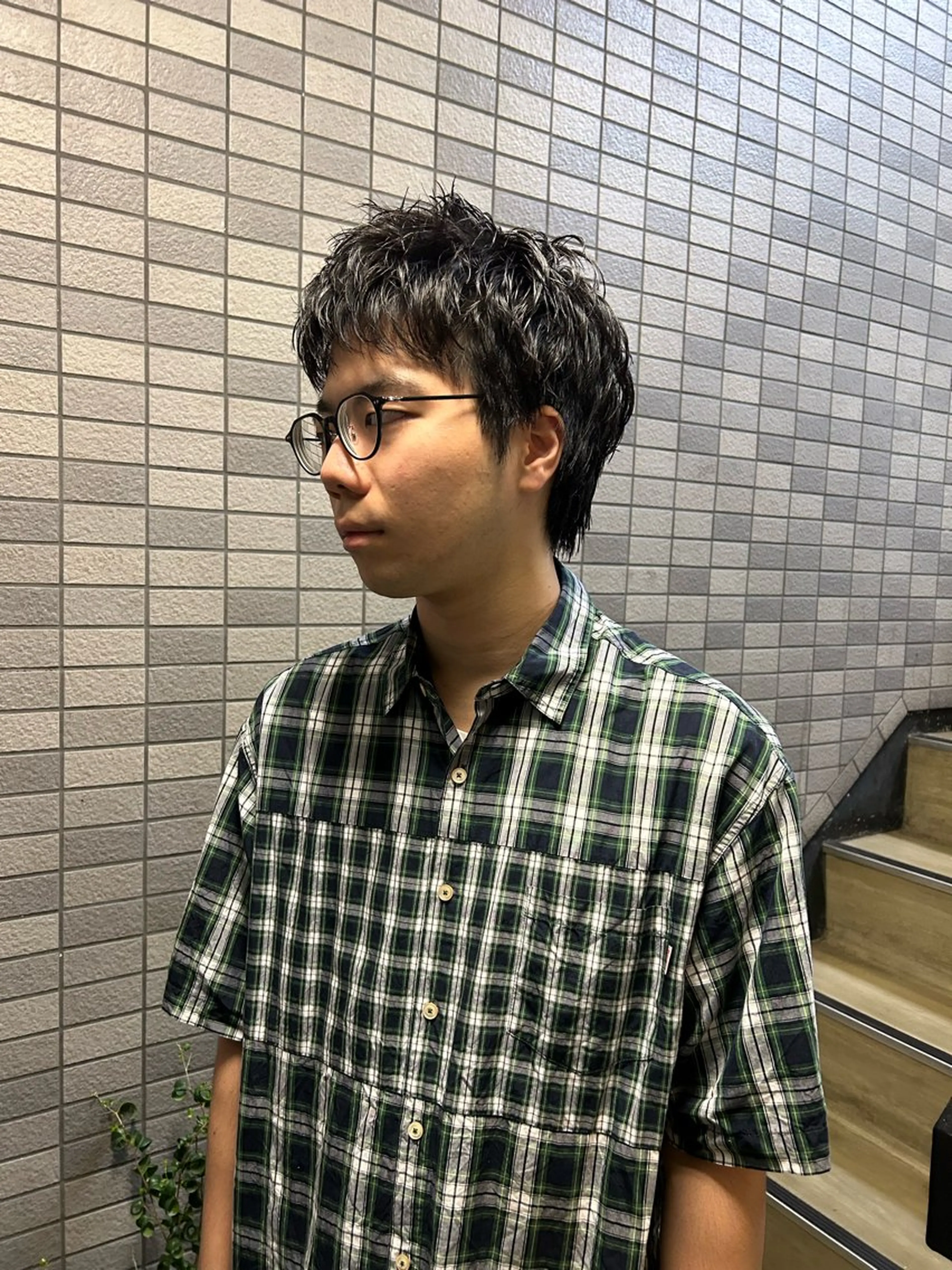ショート パーマ メンズ メンズブリーチ メンズハイライト メンズインナーカラー メンズパーマ プードルパーマ カット charme所属・💈メンズ特化 /伊藤大輝💈のヘアスタイル