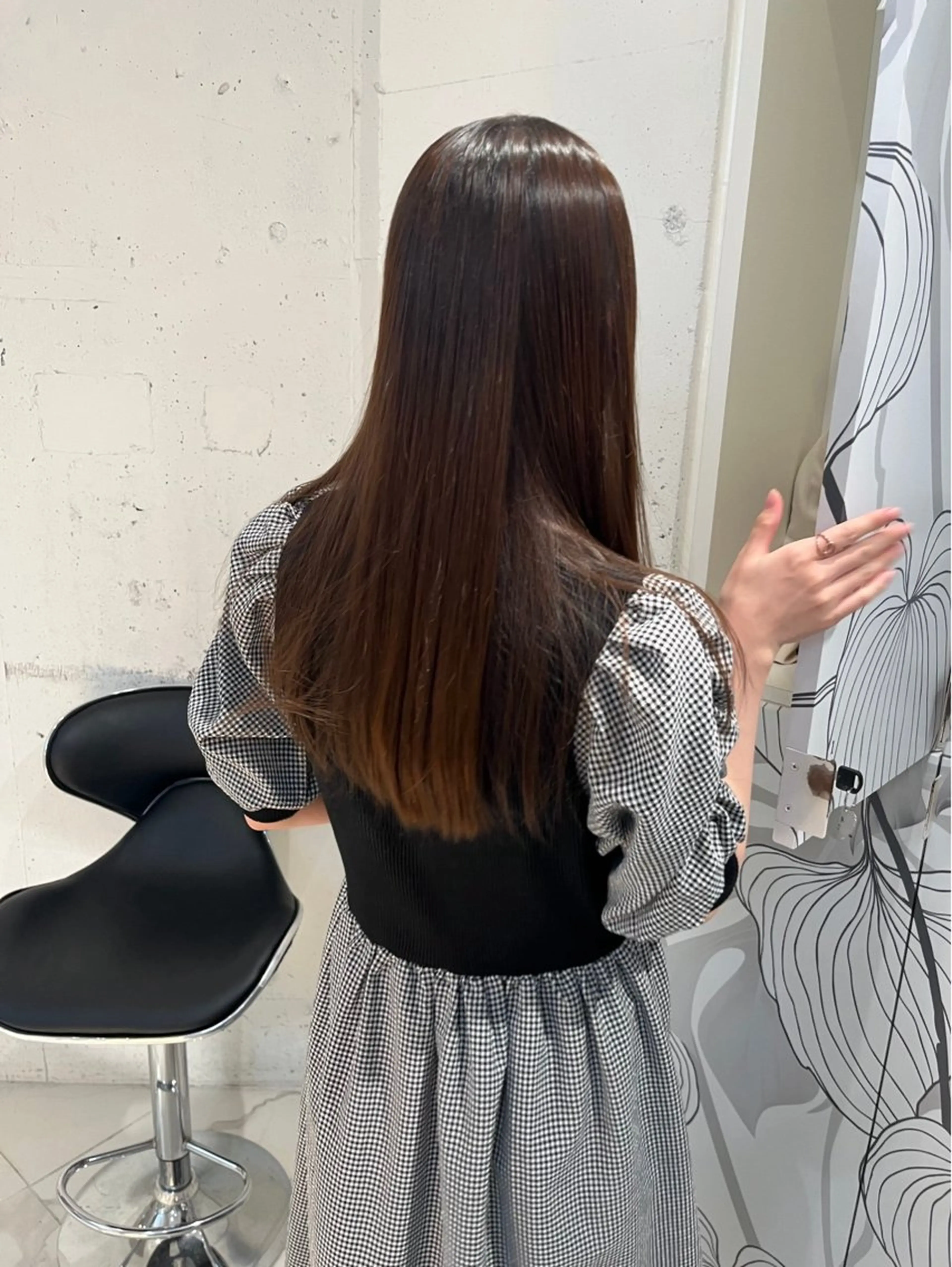 ロング パーマ ゆあ♡ 髪質改善×美髪矯正のヘアスタイル