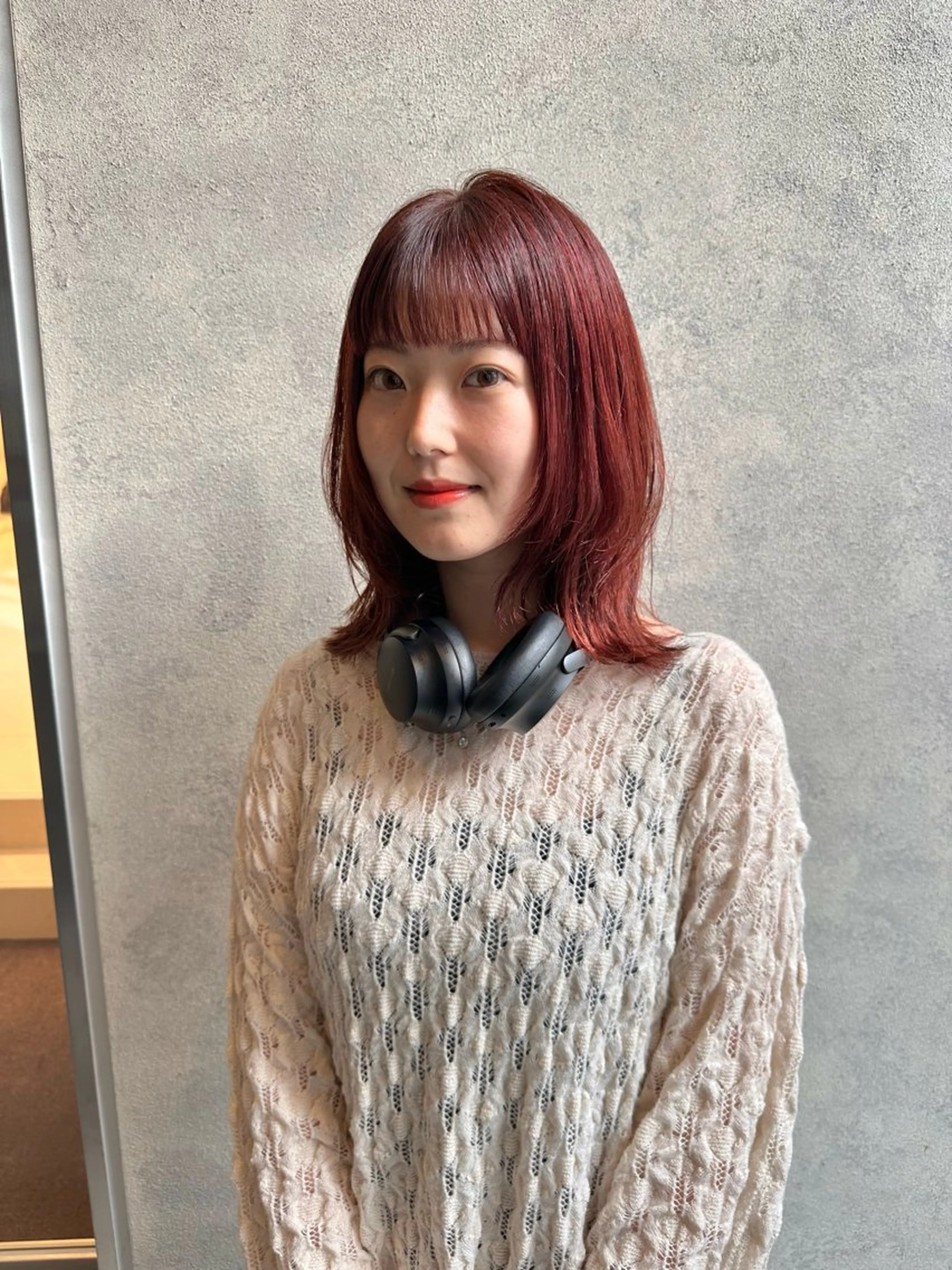 ミディアム カット ヘアカラー トリートメント SALOWIN me＋店所属・半個室サロン🫧 ササキアヤカのヘアスタイル