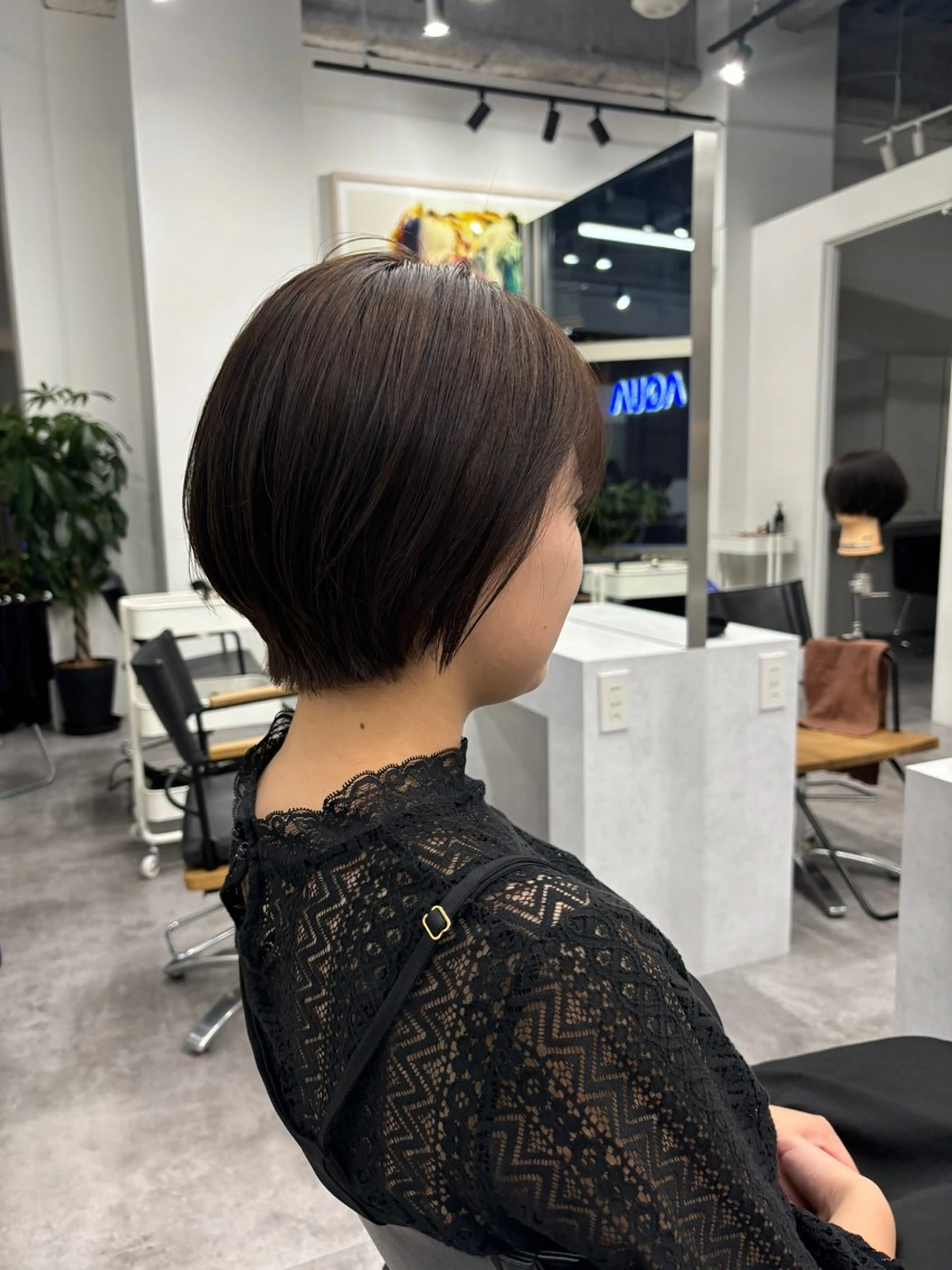 ショート カラー ヘアアレンジ マエダ アズミ🌱のヘアスタイル