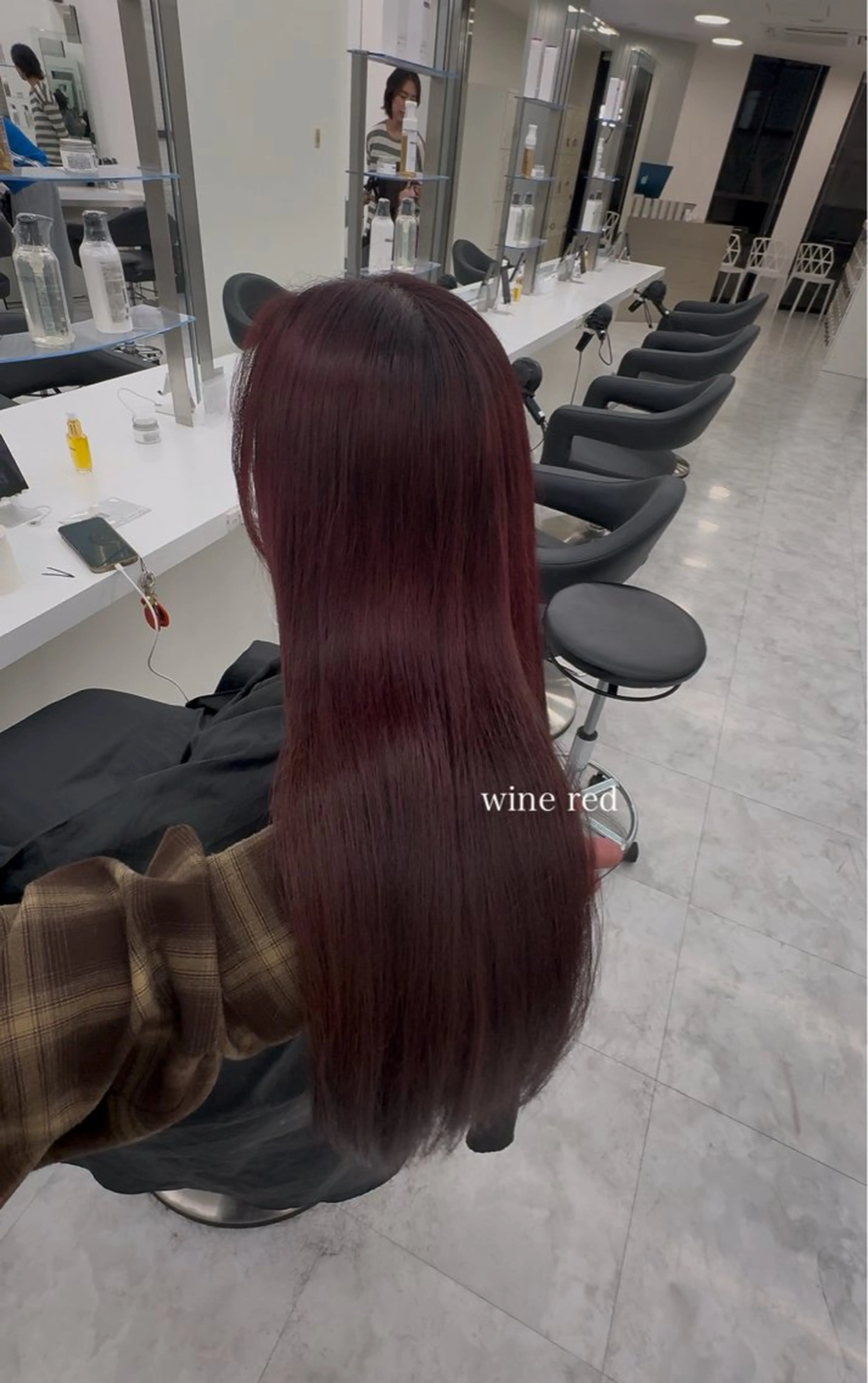 ロング カラー カット ヘアカラー トリートメント ヘッドスパ ヘアセット kazuki🍑韓国 トレンド暖色🫗のヘアスタイル