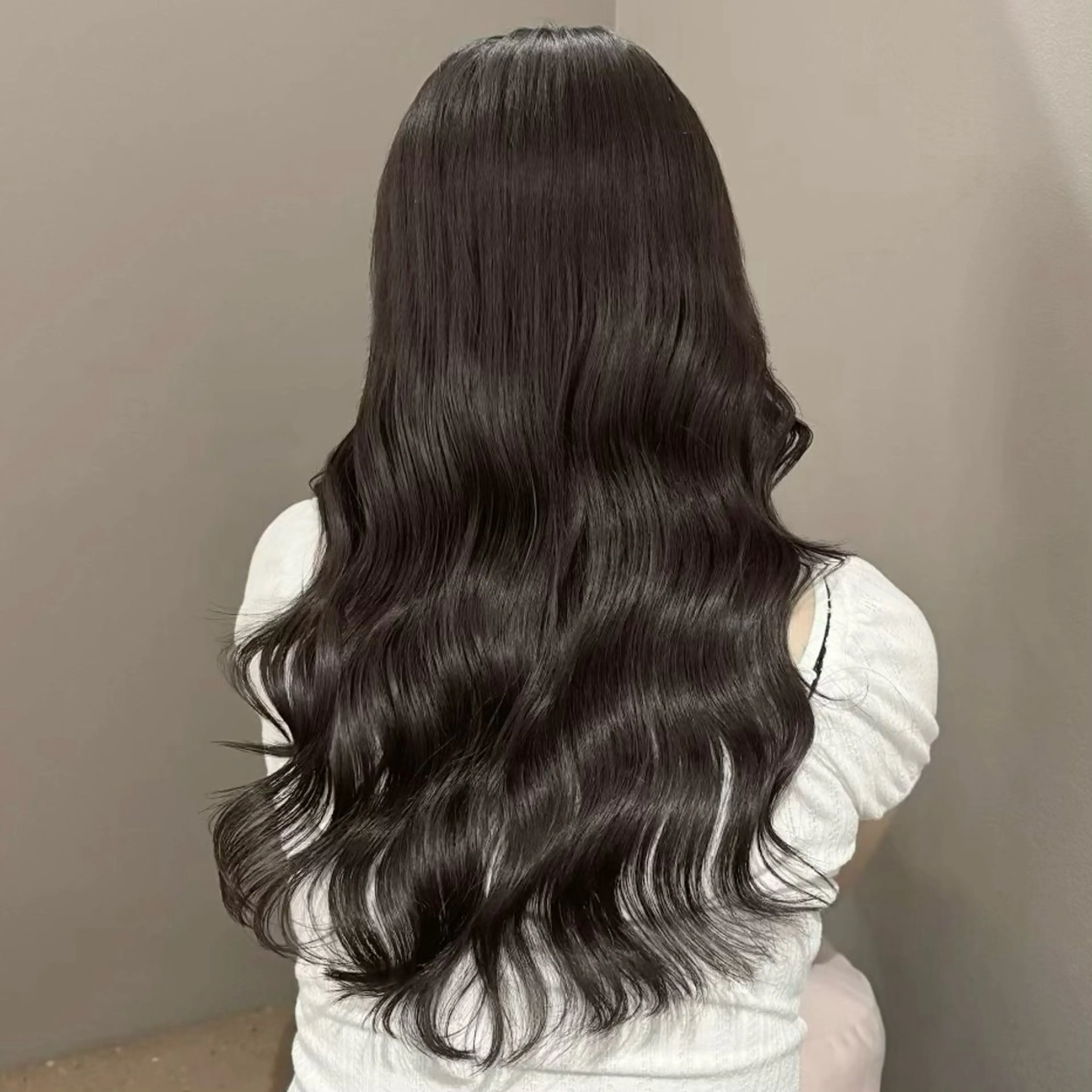 セミロング カラー カット ヘアカラー トリートメント iki omotesando所属・akiho/透明感 カラー/グレージュのヘアスタイル